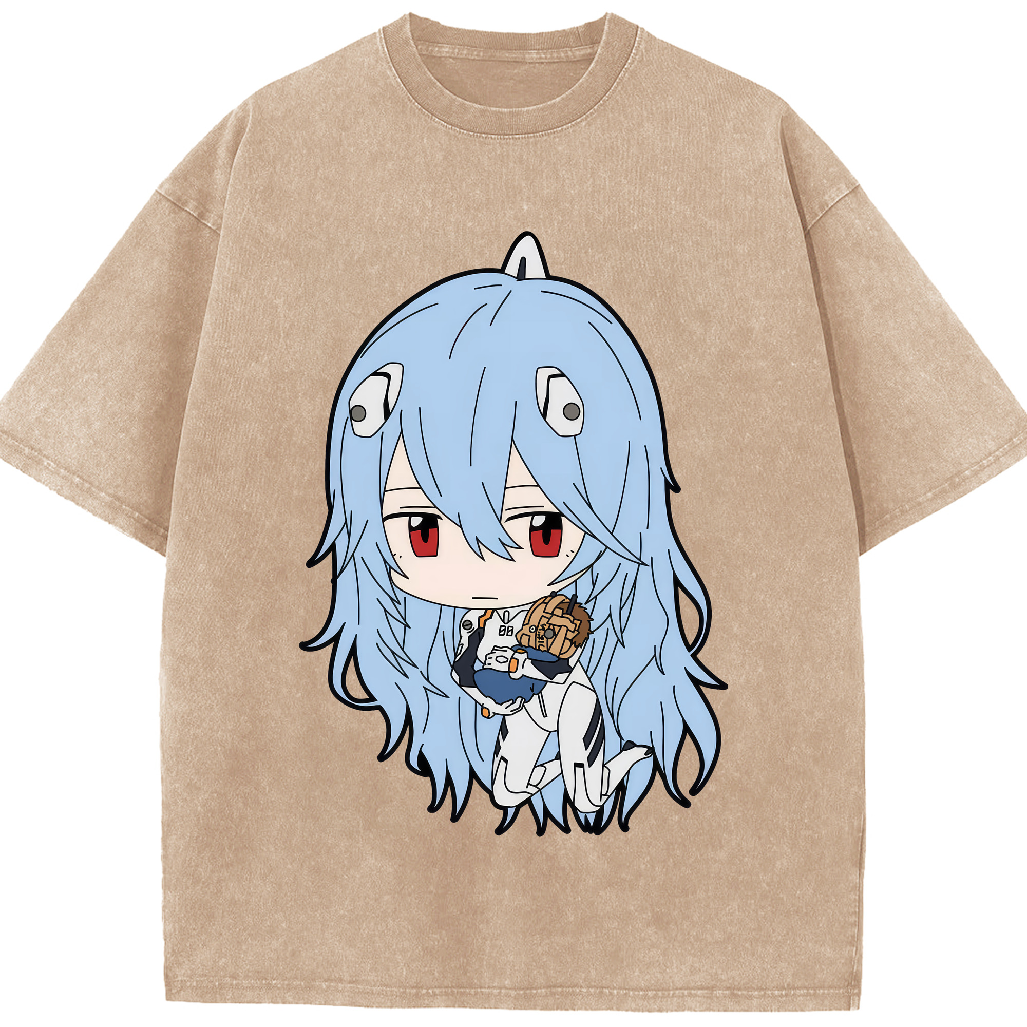 （画像用） EVA 新世紀エヴァンゲリオン 綿100% ヴィンテージ風 半袖Tシャツ（フロントプリント）