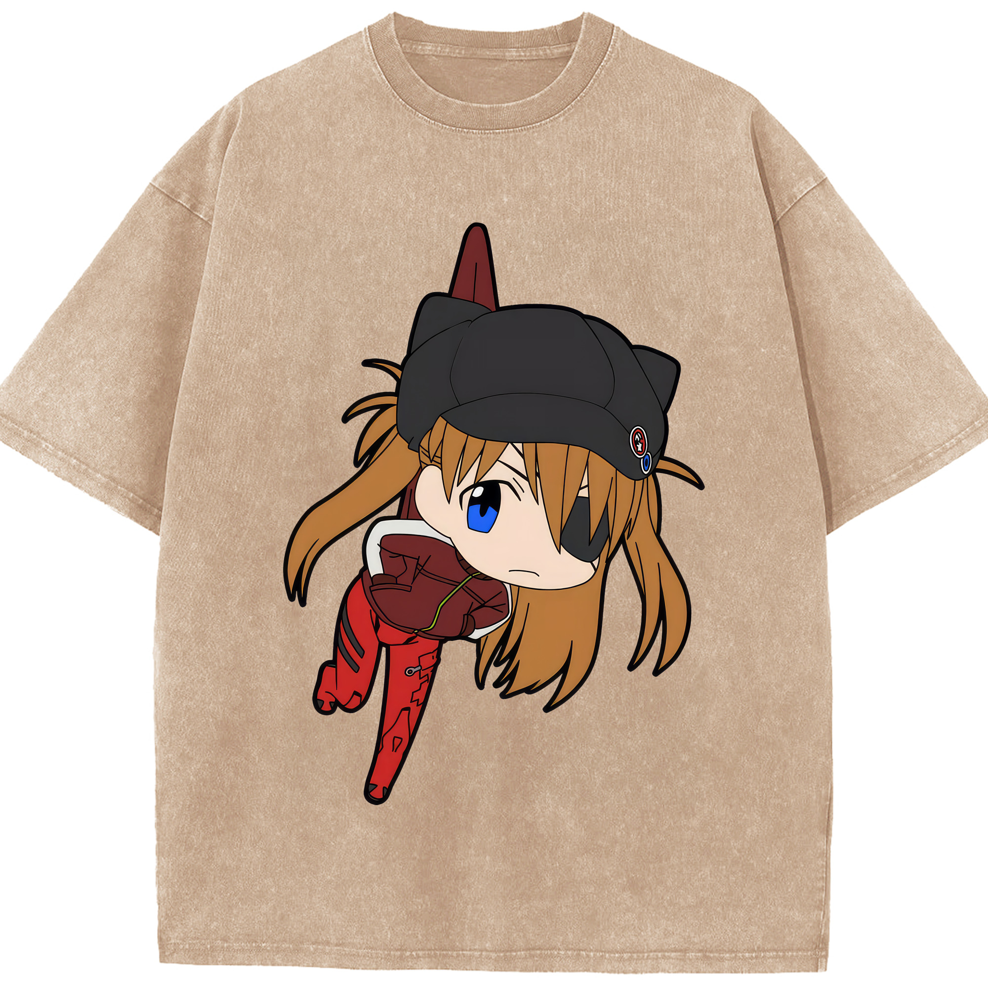 （画像用） EVA 新世紀エヴァンゲリオン 綿100% ヴィンテージ風 半袖Tシャツ（フロントプリント）
