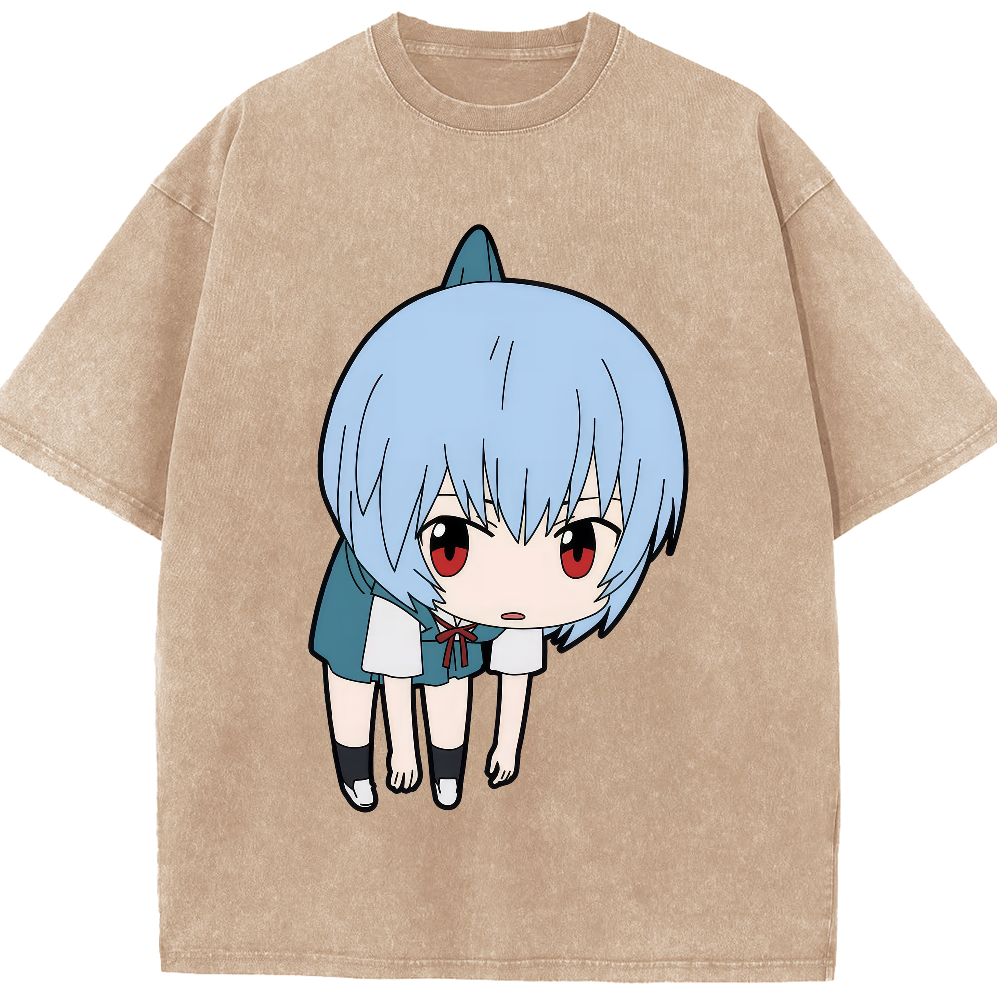 （画像用） EVA 新世紀エヴァンゲリオン 綿100% ヴィンテージ風 半袖Tシャツ（フロントプリント）