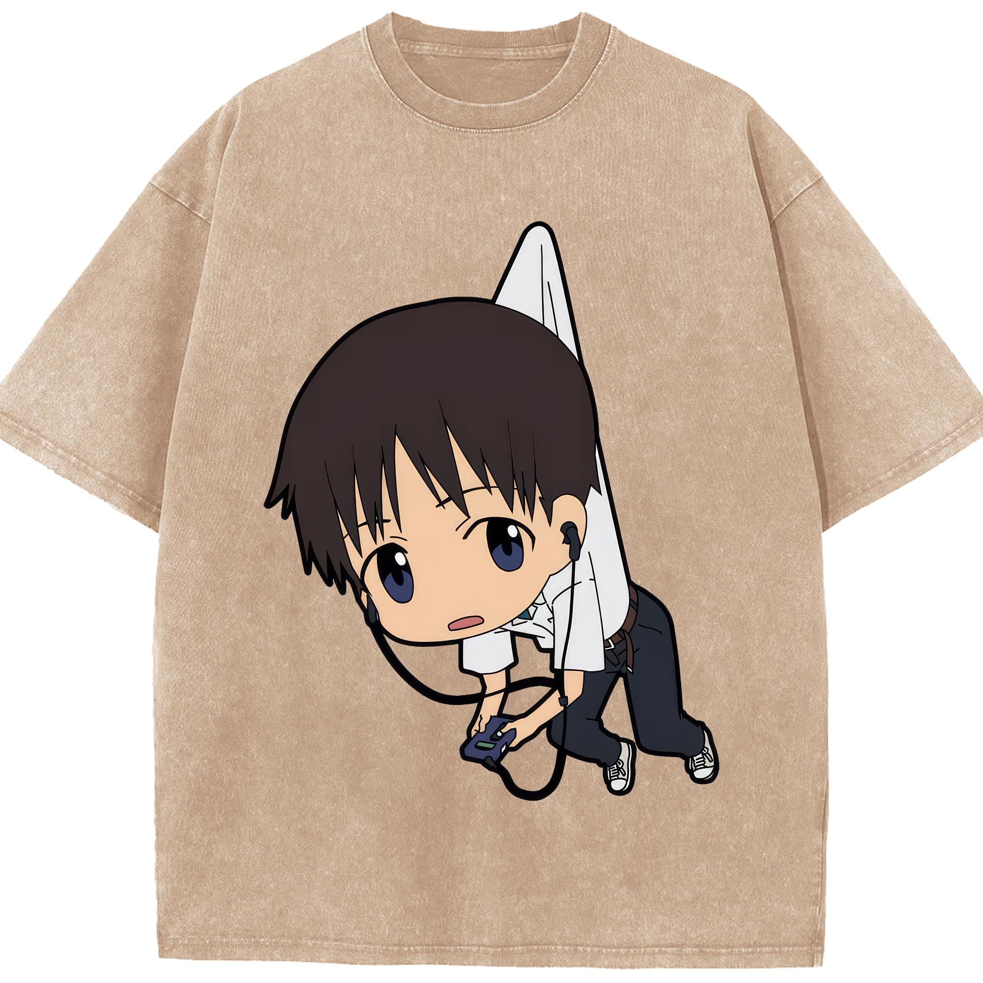 （画像用） EVA 新世紀エヴァンゲリオン 綿100% ヴィンテージ風 半袖Tシャツ（フロントプリント）