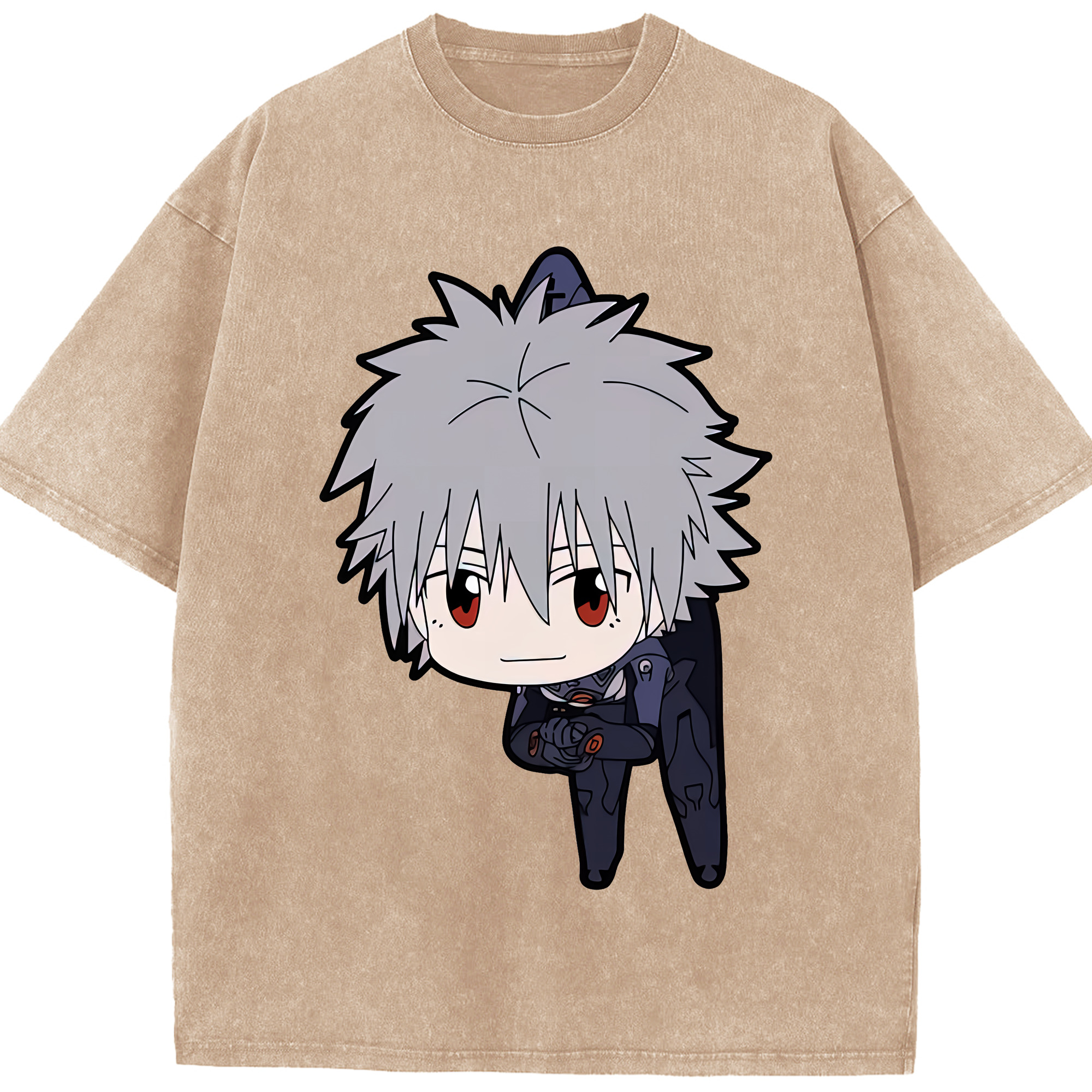 （画像用） EVA 新世紀エヴァンゲリオン 綿100% ヴィンテージ風 半袖Tシャツ（フロントプリント）