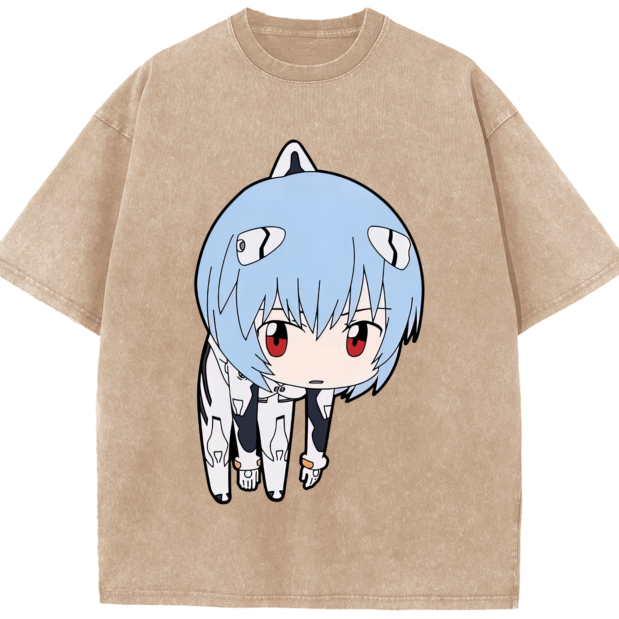 （画像用） EVA 新世紀エヴァンゲリオン 綿100% ヴィンテージ風 半袖Tシャツ（フロントプリント）