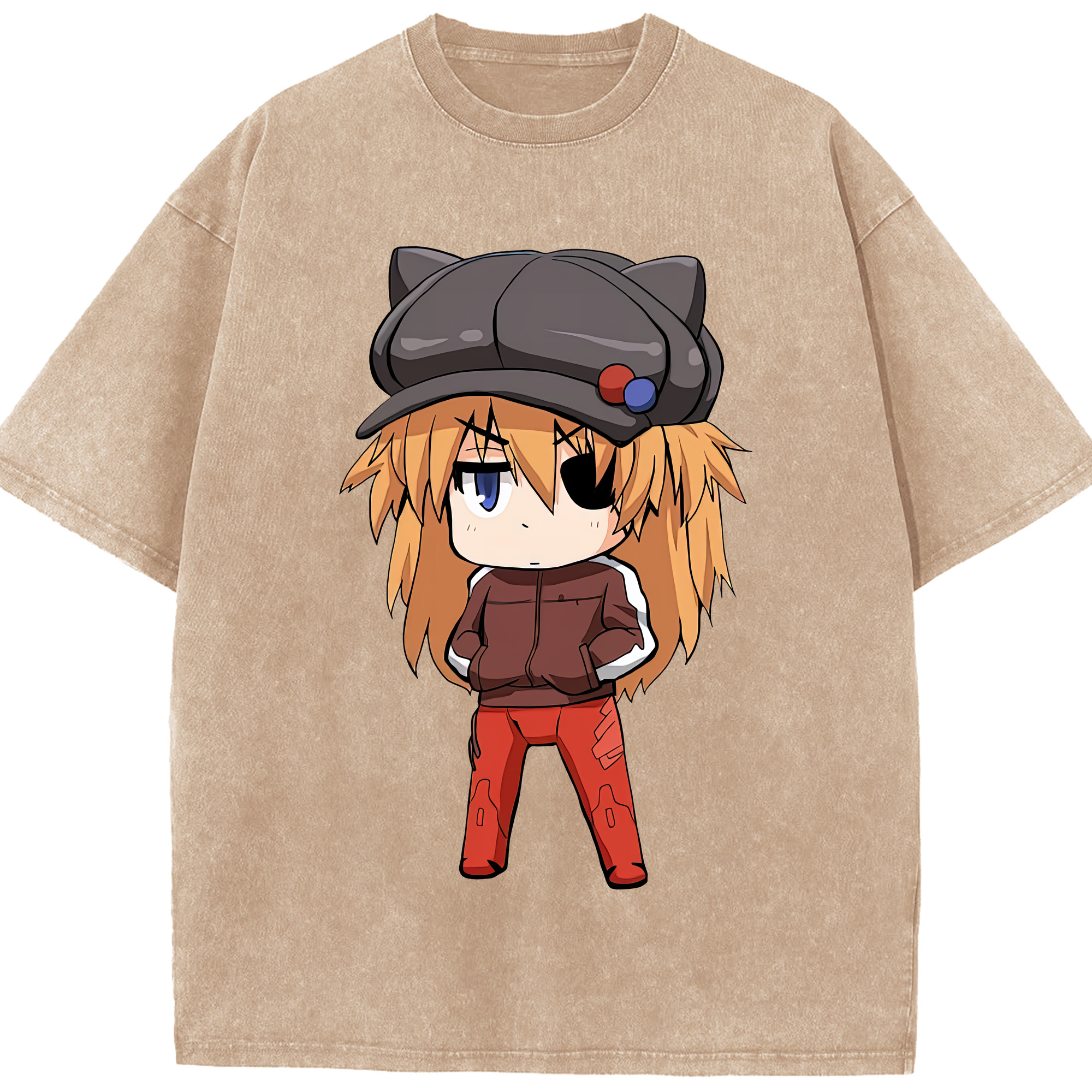 （画像用） EVA 新世紀エヴァンゲリオン 綿100% ヴィンテージ風 半袖Tシャツ（フロントプリント）