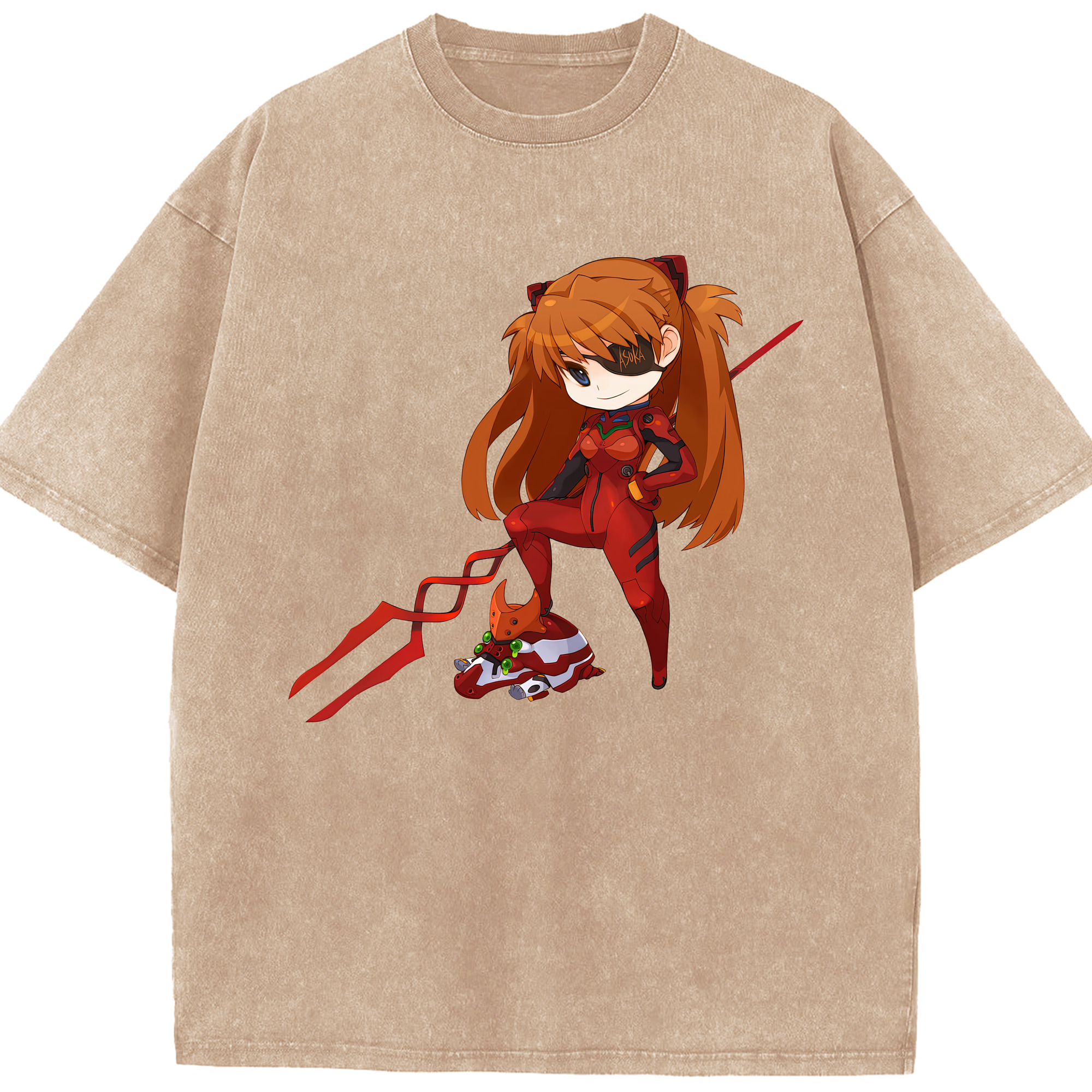 （画像用） EVA 新世紀エヴァンゲリオン 綿100% ヴィンテージ風 半袖Tシャツ（フロントプリント）