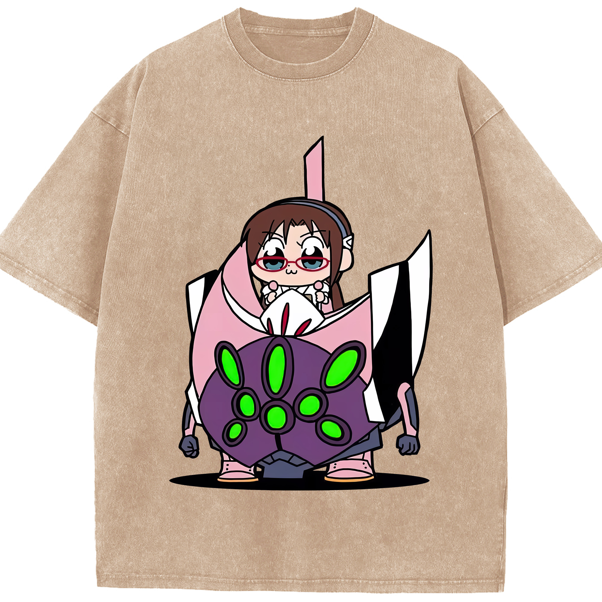 （画像用） EVA 新世紀エヴァンゲリオン 綿100% ヴィンテージ風 半袖Tシャツ（フロントプリント）