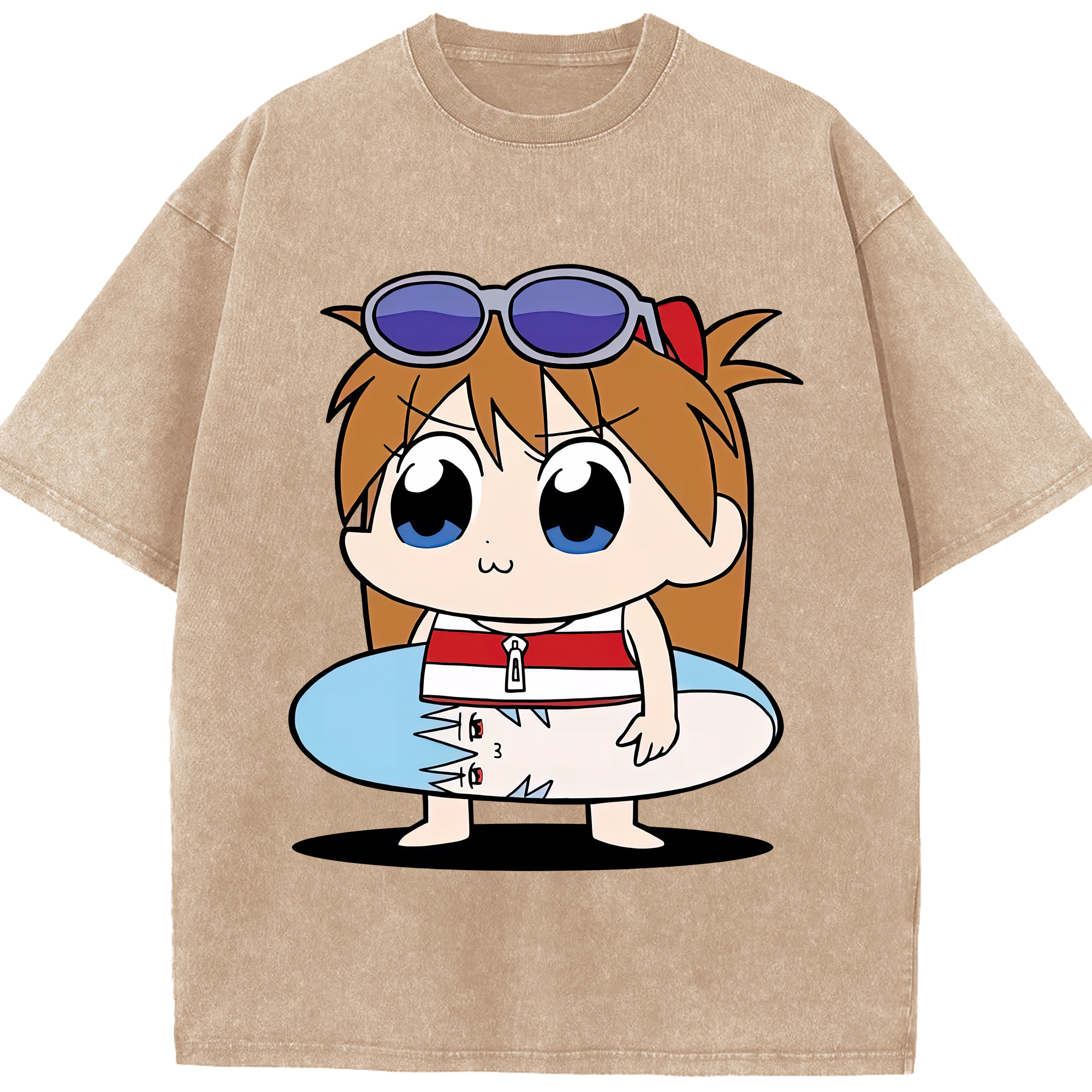（画像用） EVA 新世紀エヴァンゲリオン 綿100% ヴィンテージ風 半袖Tシャツ（フロントプリント）