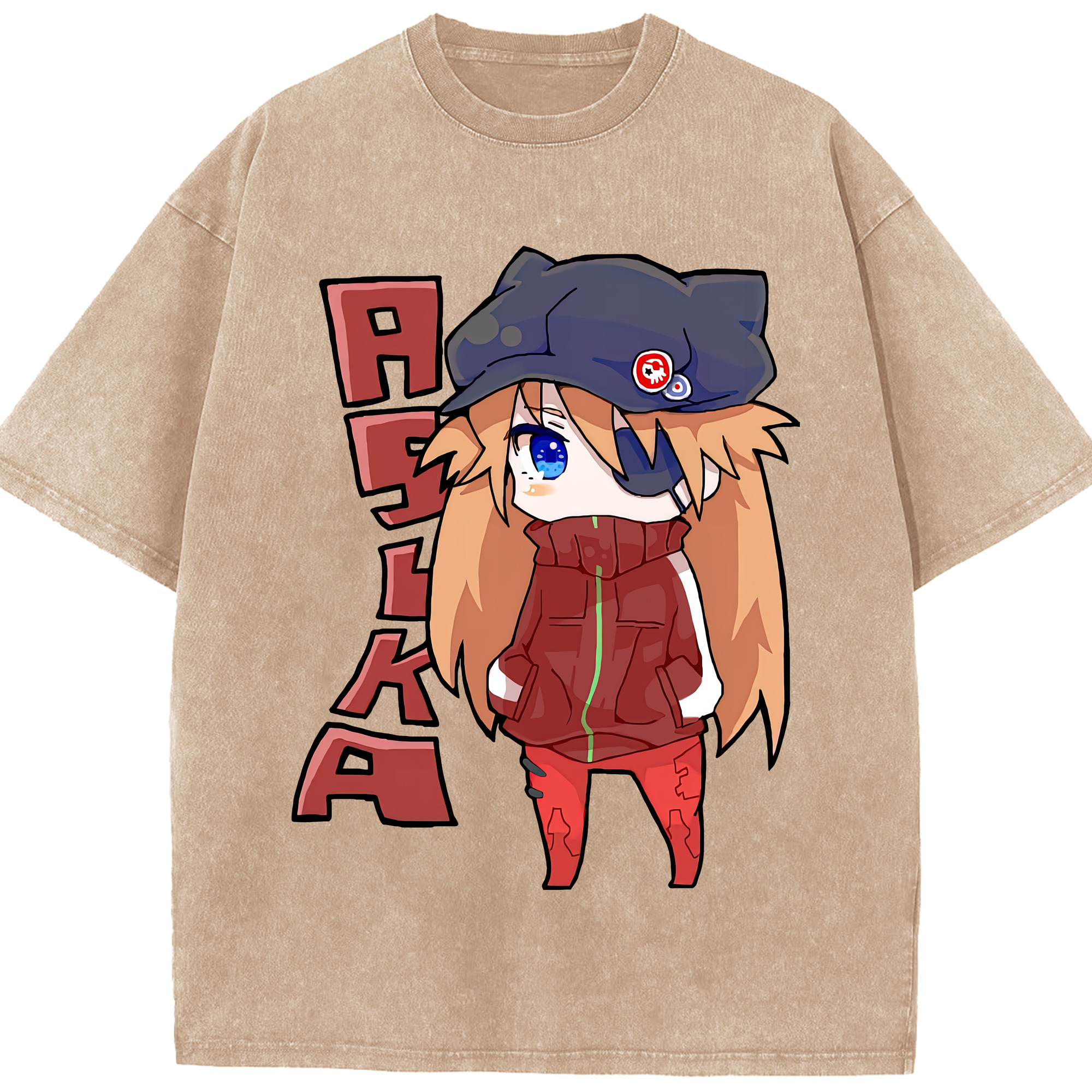 （画像用） EVA 新世紀エヴァンゲリオン 綿100% ヴィンテージ風 半袖Tシャツ（フロントプリント）