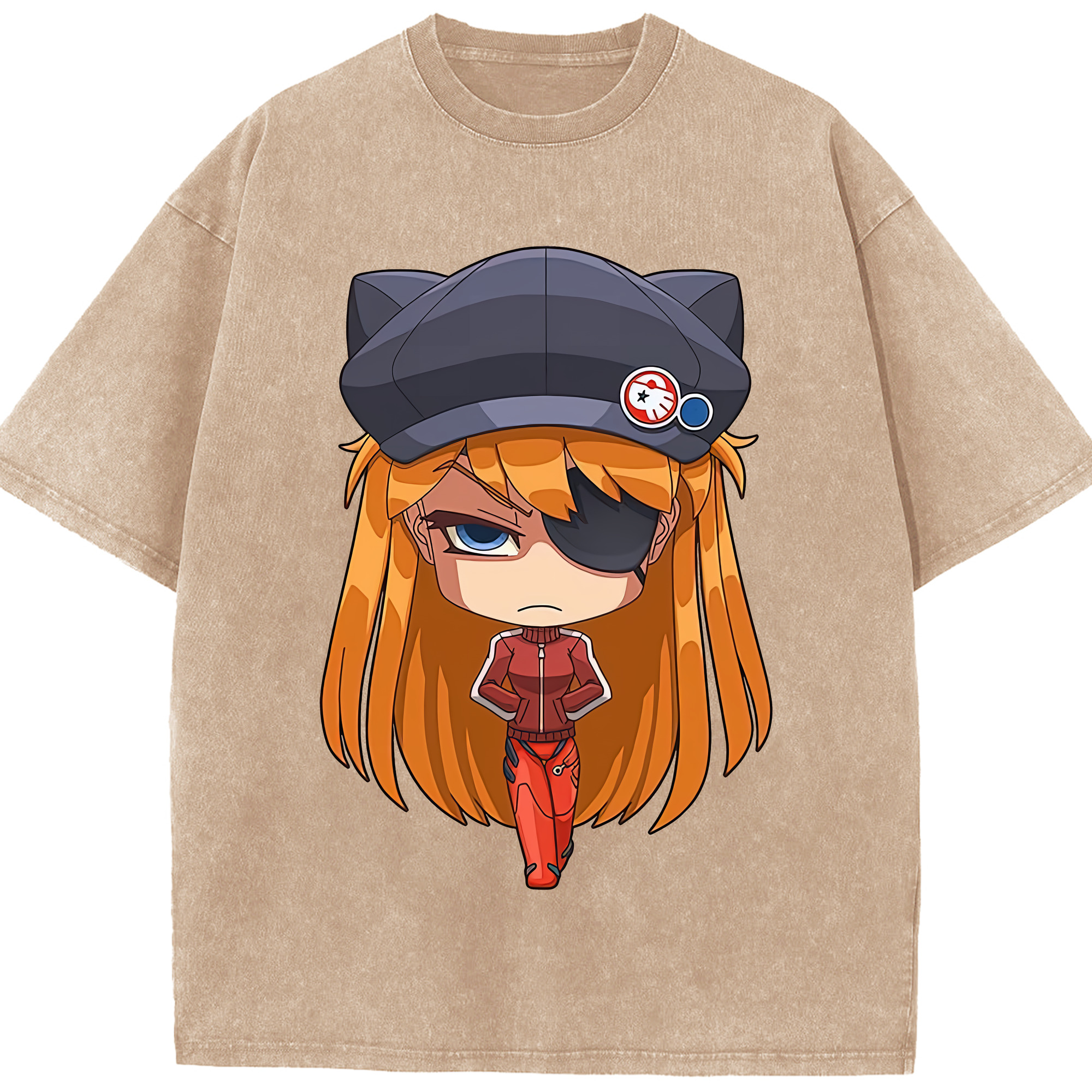 （画像用） EVA 新世紀エヴァンゲリオン 綿100% ヴィンテージ風 半袖Tシャツ（フロントプリント）
