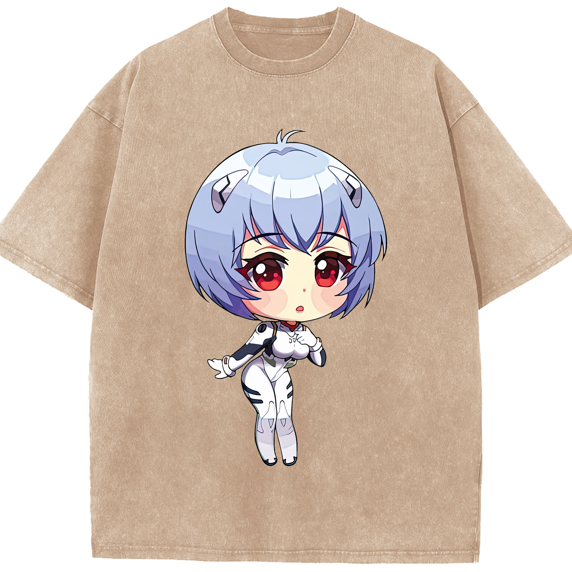 （画像用） EVA 新世紀エヴァンゲリオン 綿100% ヴィンテージ風 半袖Tシャツ（フロントプリント）