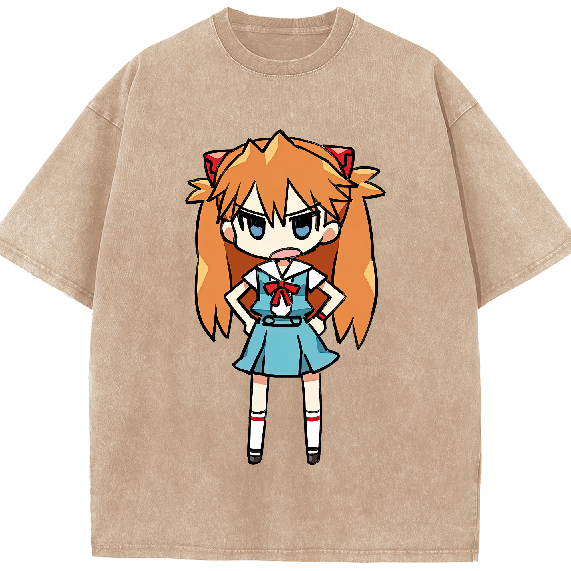 （画像用） EVA 新世紀エヴァンゲリオン 綿100% ヴィンテージ風 半袖Tシャツ（フロントプリント）