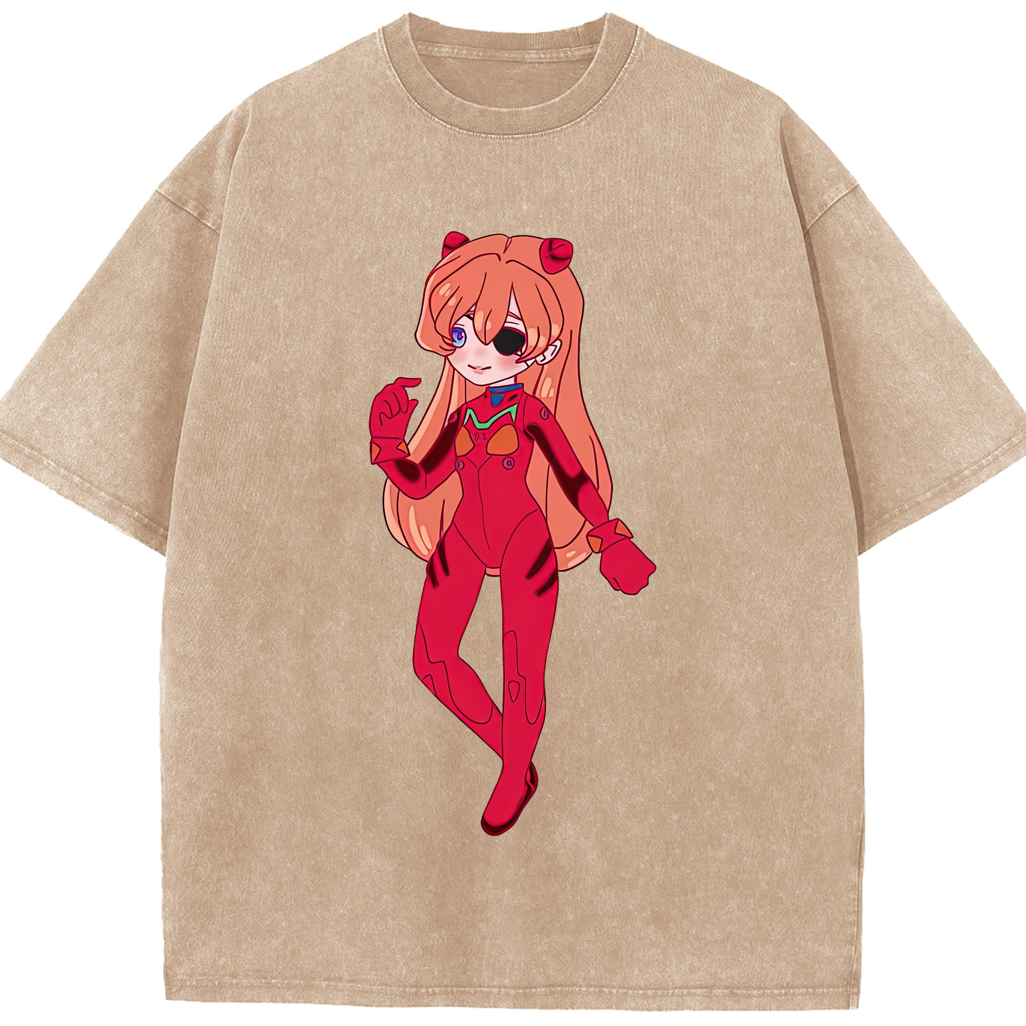 （画像用） EVA 新世紀エヴァンゲリオン 綿100% ヴィンテージ風 半袖Tシャツ（フロントプリント）