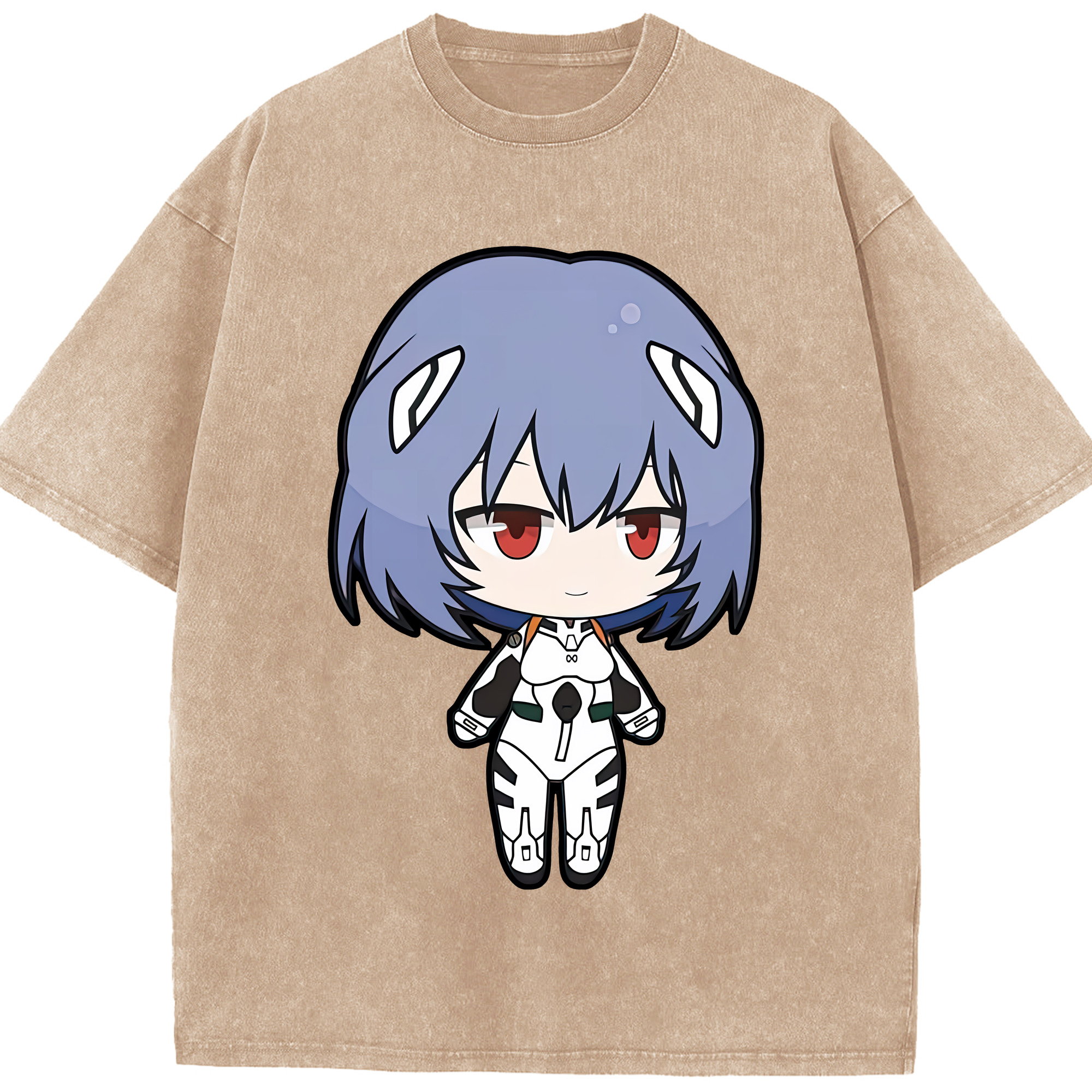 （画像用） EVA 新世紀エヴァンゲリオン 綿100% ヴィンテージ風 半袖Tシャツ（フロントプリント）