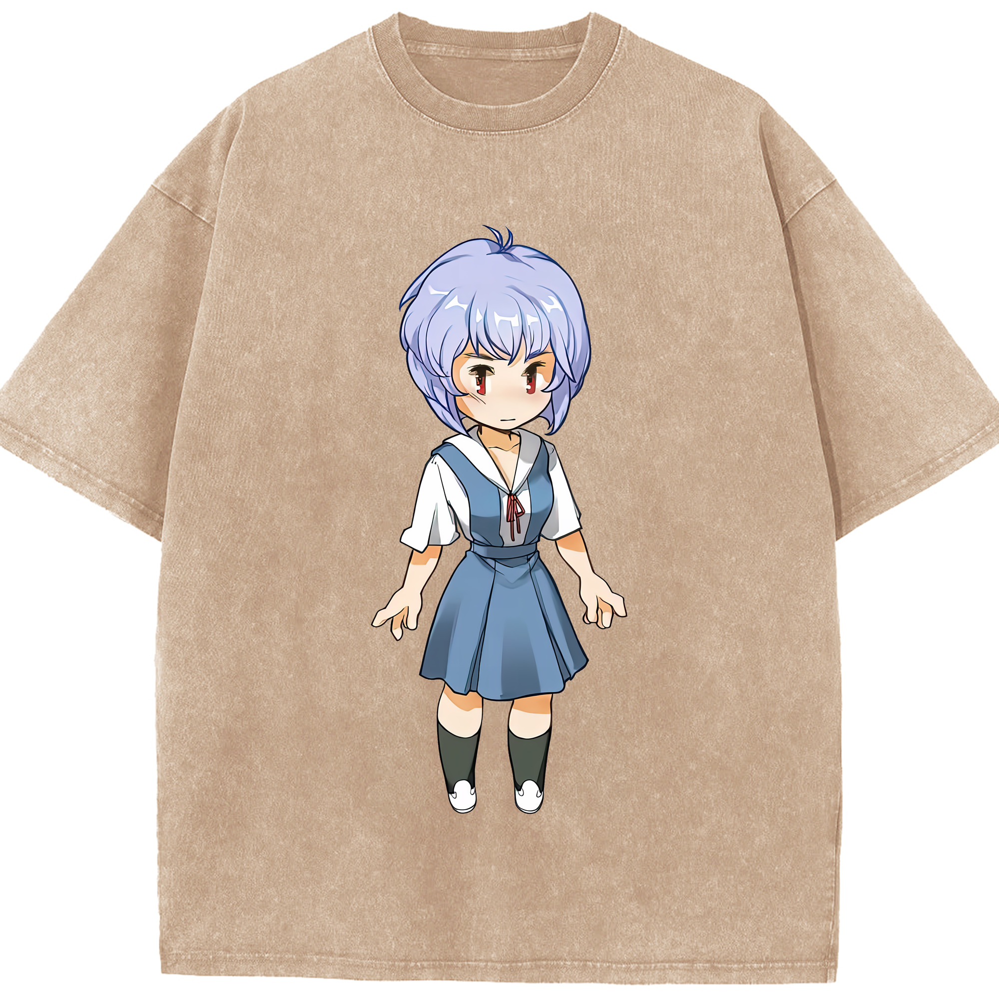 （画像用） EVA 新世紀エヴァンゲリオン 綿100% ヴィンテージ風 半袖Tシャツ（フロントプリント）