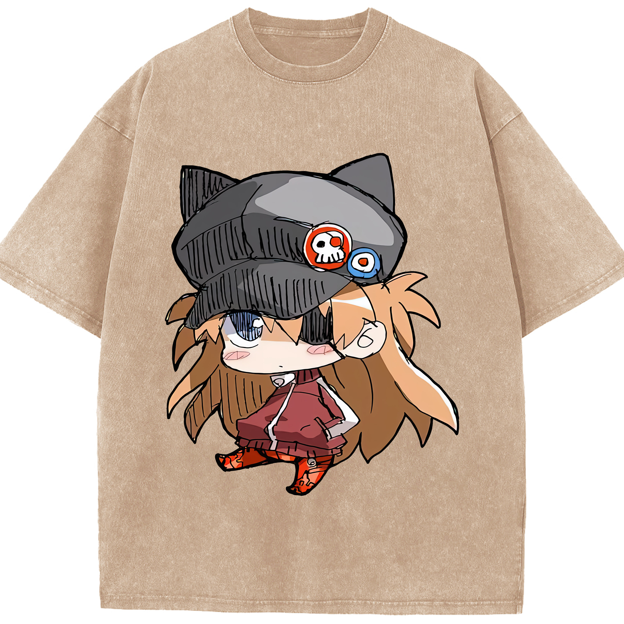 （画像用） EVA 新世紀エヴァンゲリオン 綿100% ヴィンテージ風 半袖Tシャツ（フロントプリント）