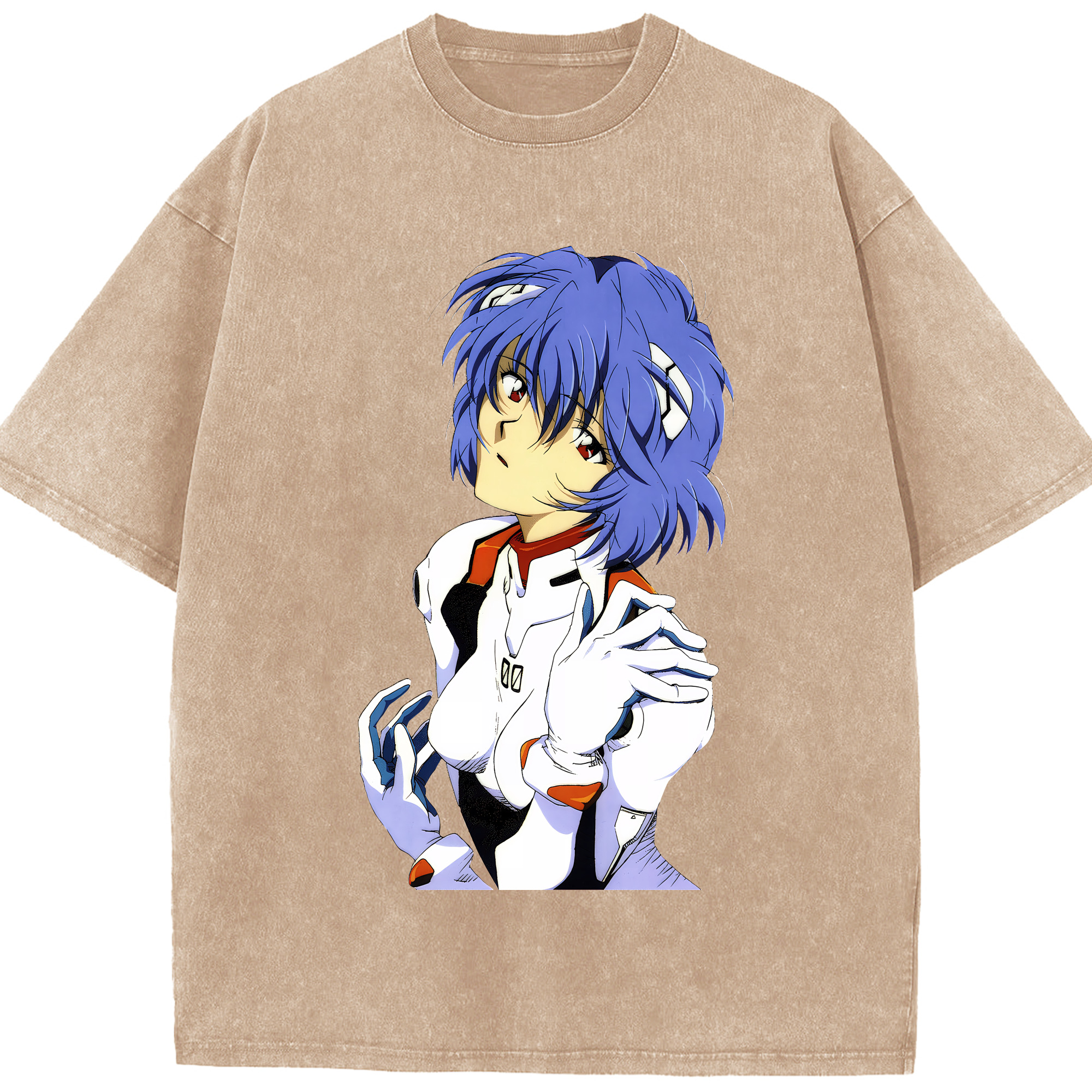 （画像用） EVA 新世紀エヴァンゲリオン 綿100% ヴィンテージ風 半袖Tシャツ（フロントプリント）