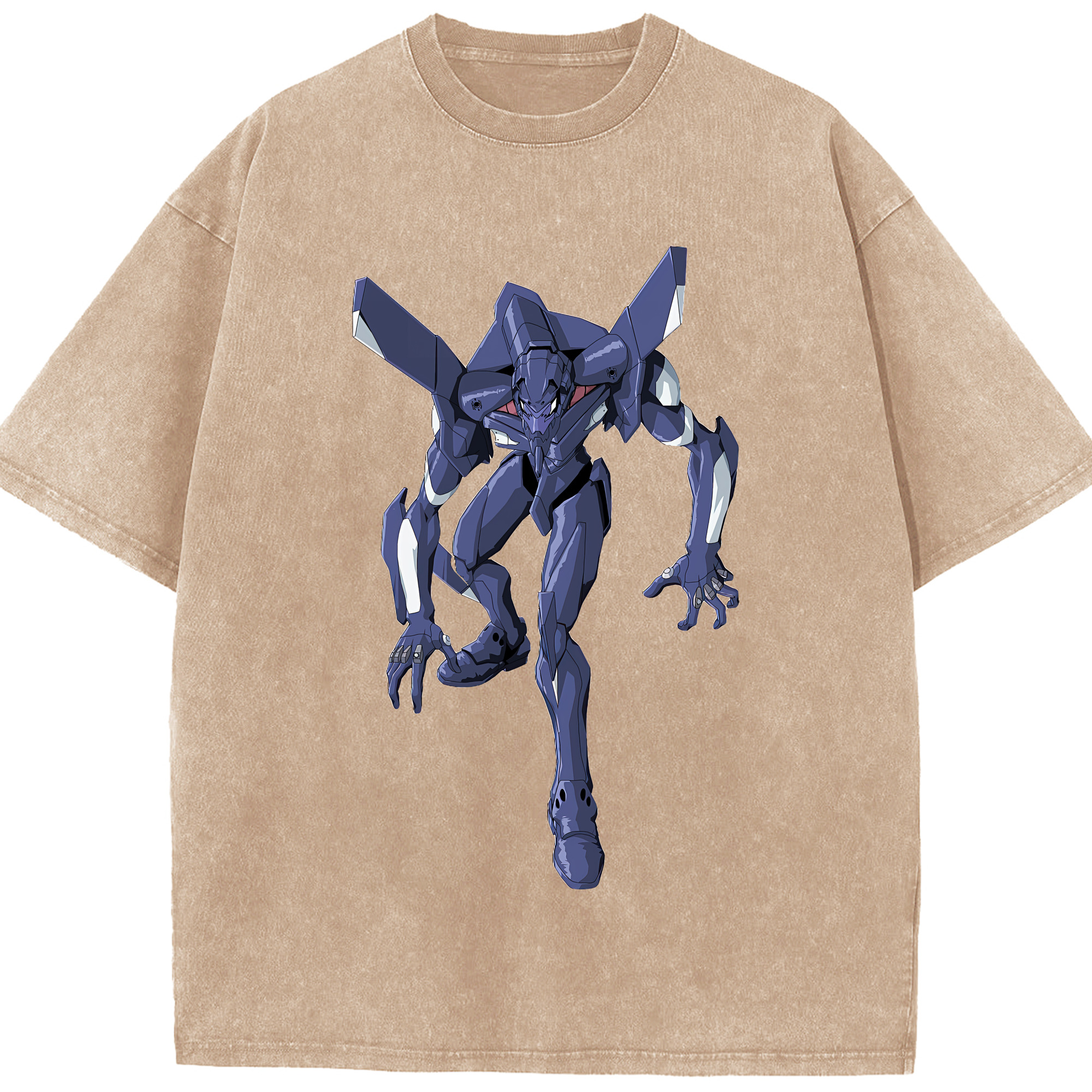 （画像用） EVA 新世紀エヴァンゲリオン 綿100% ヴィンテージ風 半袖Tシャツ（フロントプリント）