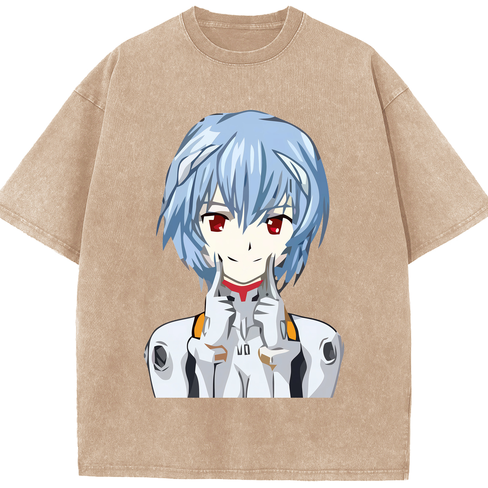 （画像用） EVA 新世紀エヴァンゲリオン 綿100% ヴィンテージ風 半袖Tシャツ（フロントプリント）