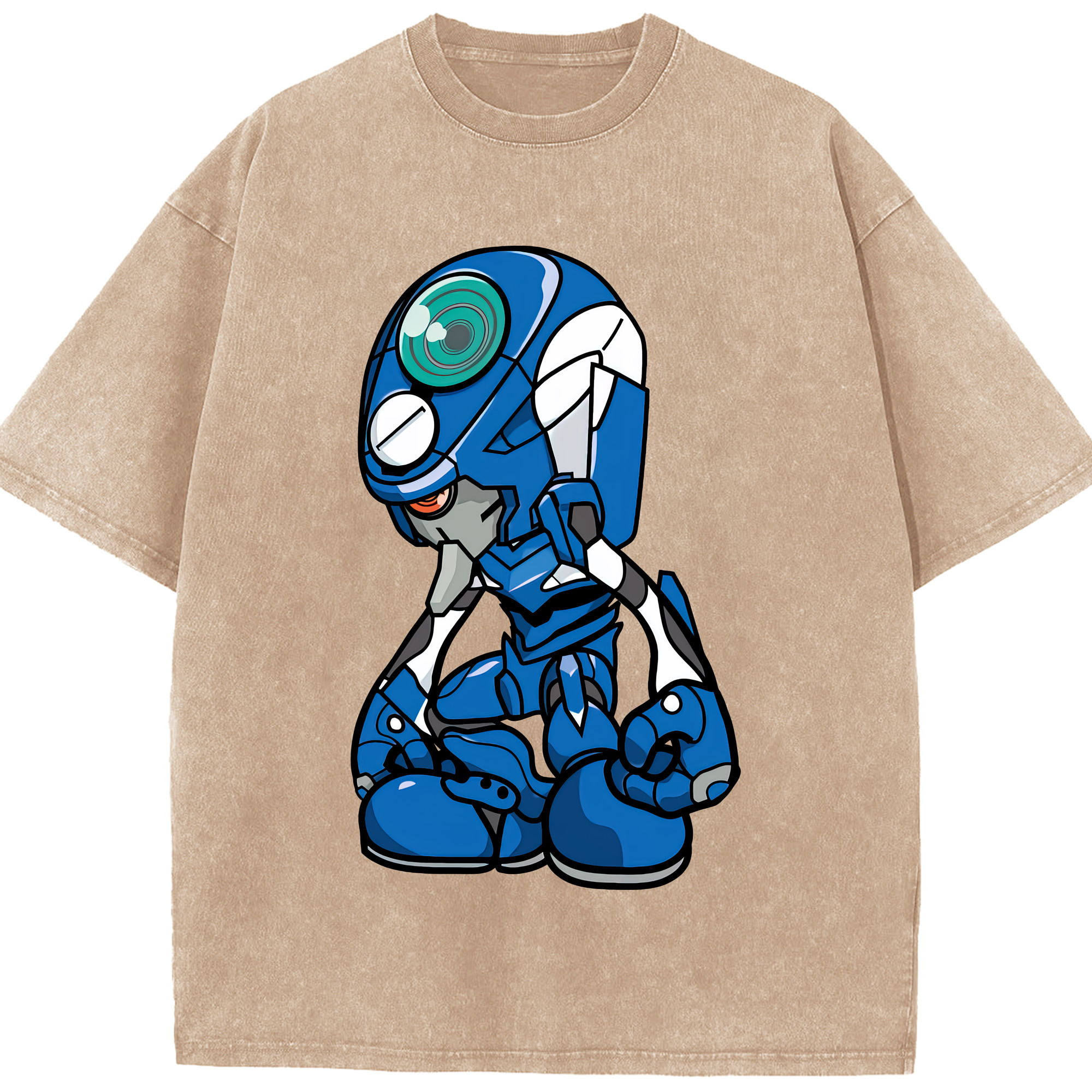 （画像用） EVA 新世紀エヴァンゲリオン 綿100% ヴィンテージ風 半袖Tシャツ（フロントプリント）