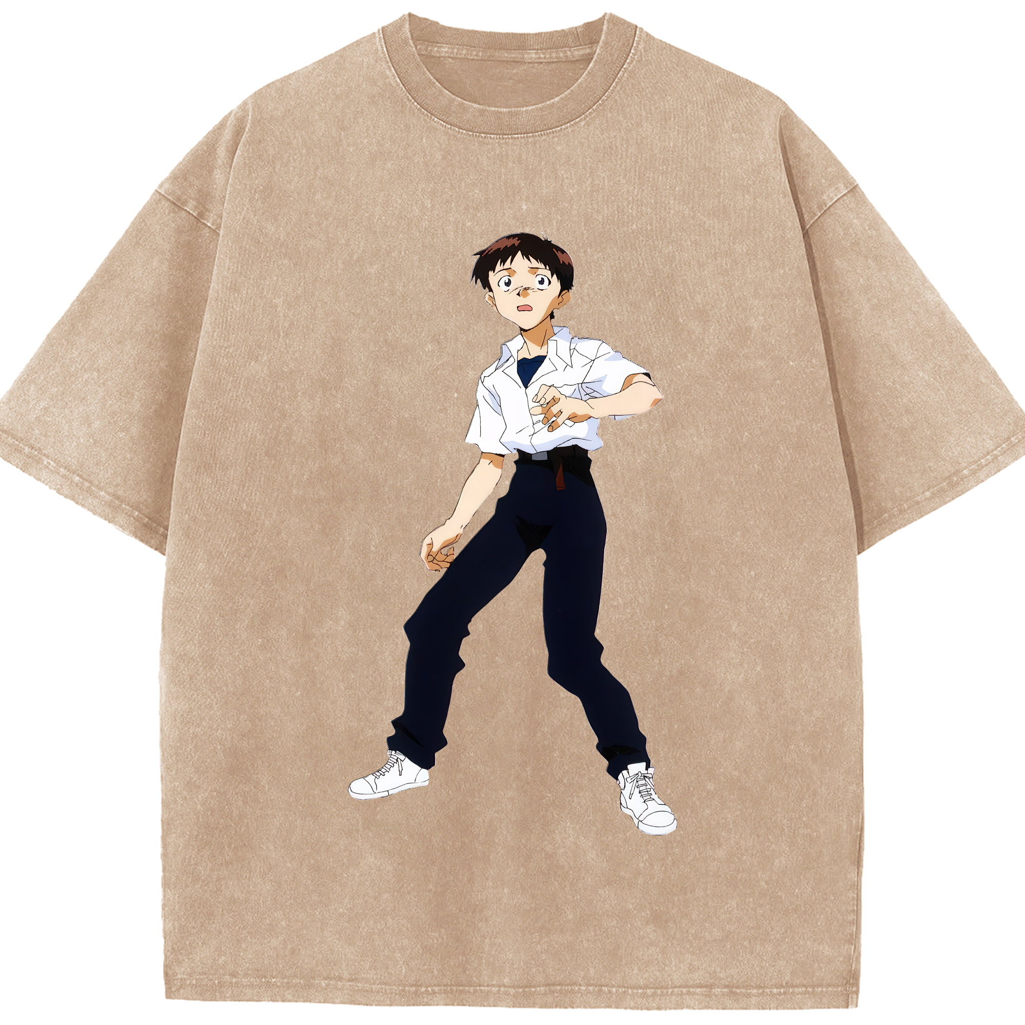 （画像用） EVA 新世紀エヴァンゲリオン 綿100% ヴィンテージ風 半袖Tシャツ（フロントプリント）