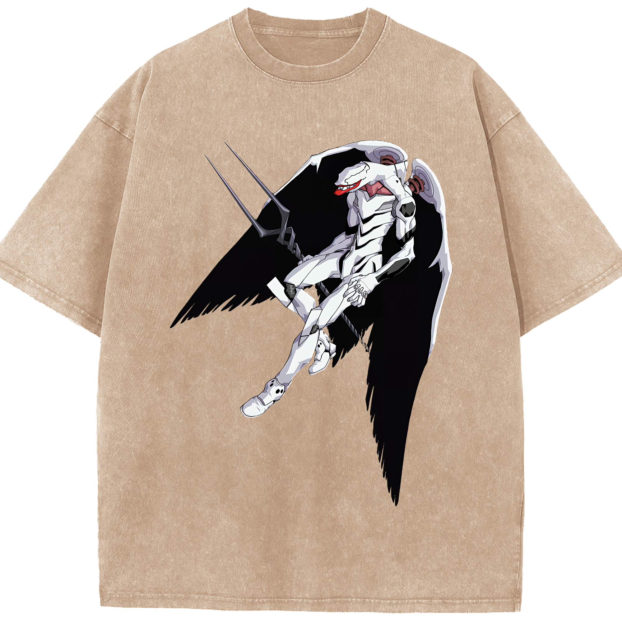 （画像用） EVA 新世紀エヴァンゲリオン 綿100% ヴィンテージ風 半袖Tシャツ（フロントプリント）