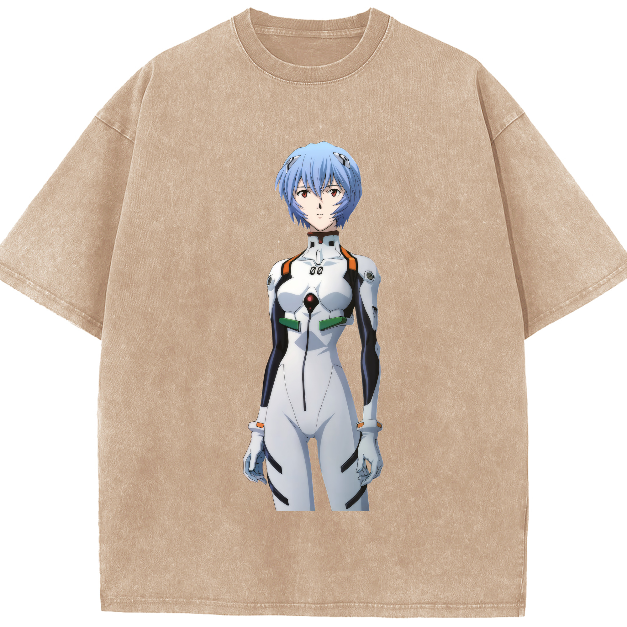 （画像用） EVA 新世紀エヴァンゲリオン 綿100% ヴィンテージ風 半袖Tシャツ（フロントプリント）