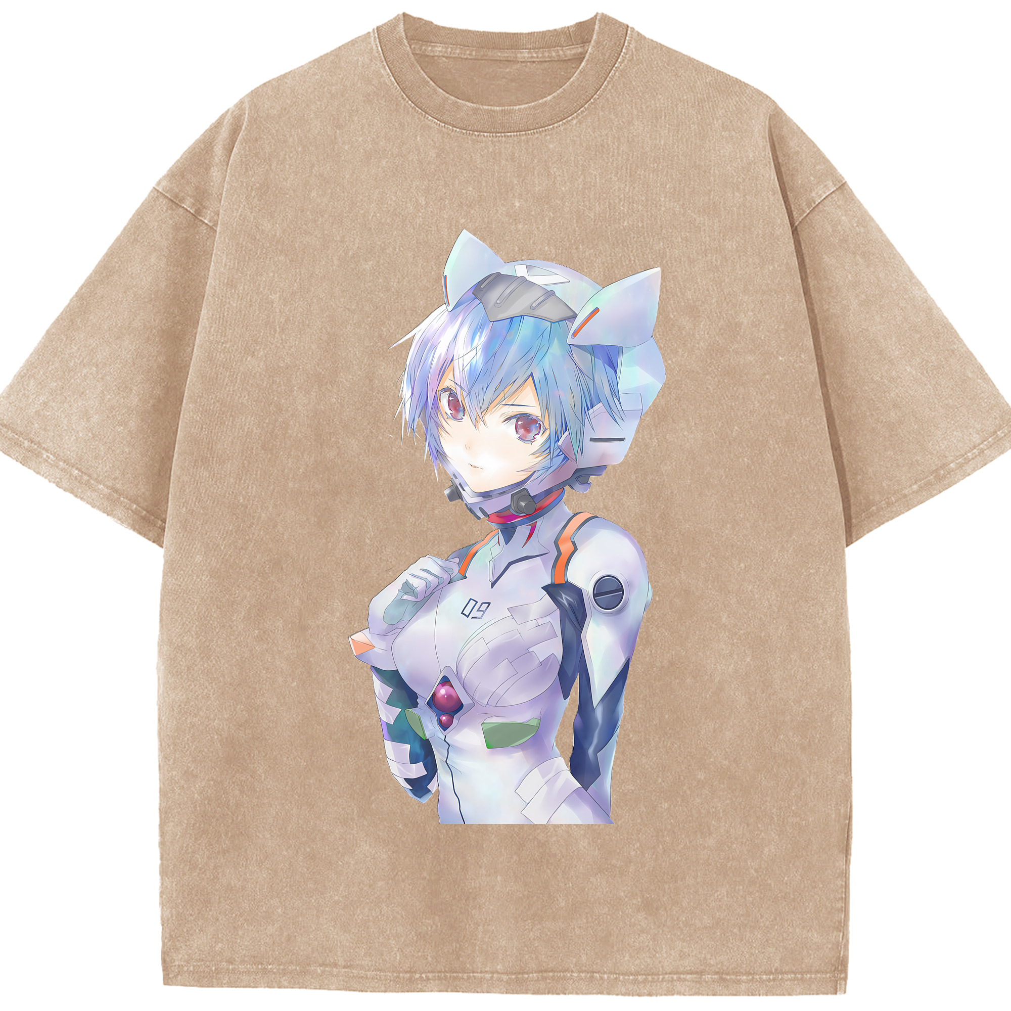 （画像用） EVA 新世紀エヴァンゲリオン 綿100% ヴィンテージ風 半袖Tシャツ（フロントプリント）