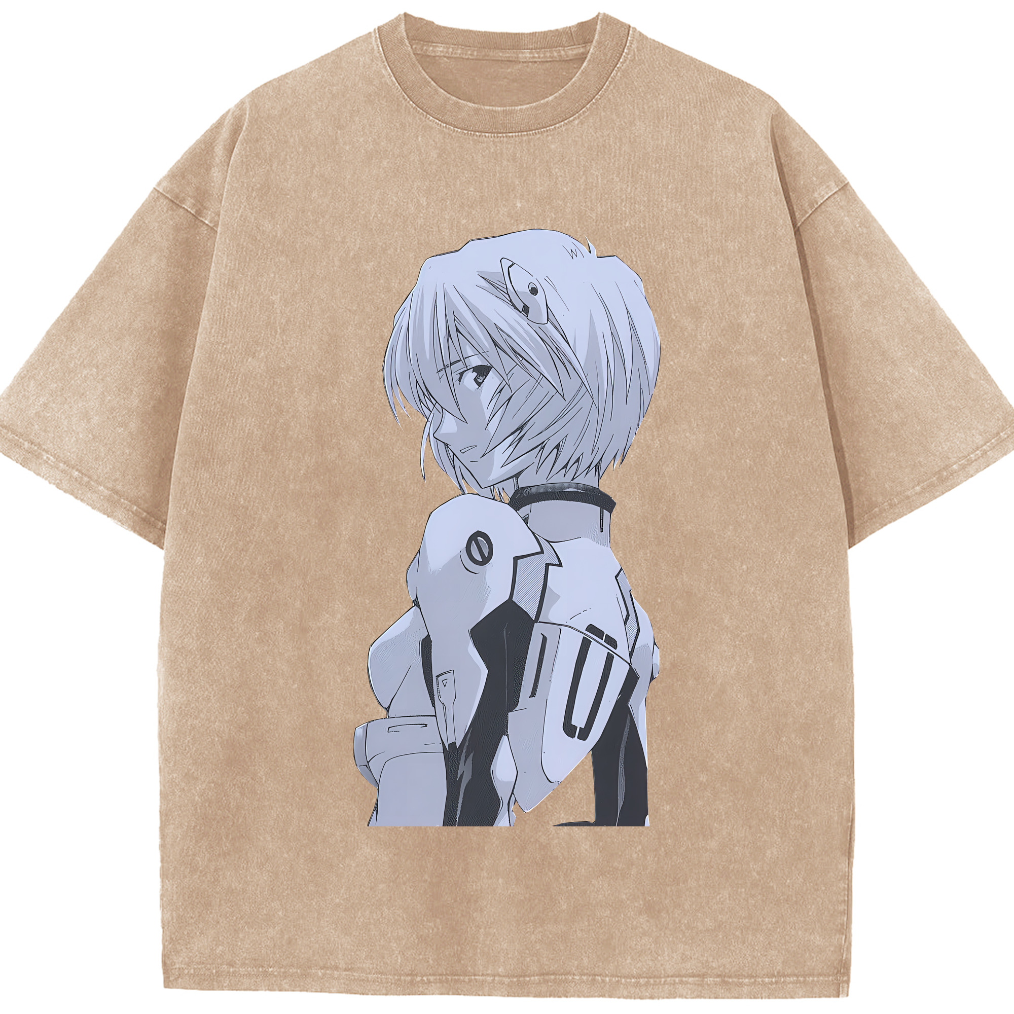 （画像用） EVA 新世紀エヴァンゲリオン 綿100% ヴィンテージ風 半袖Tシャツ（フロントプリント）