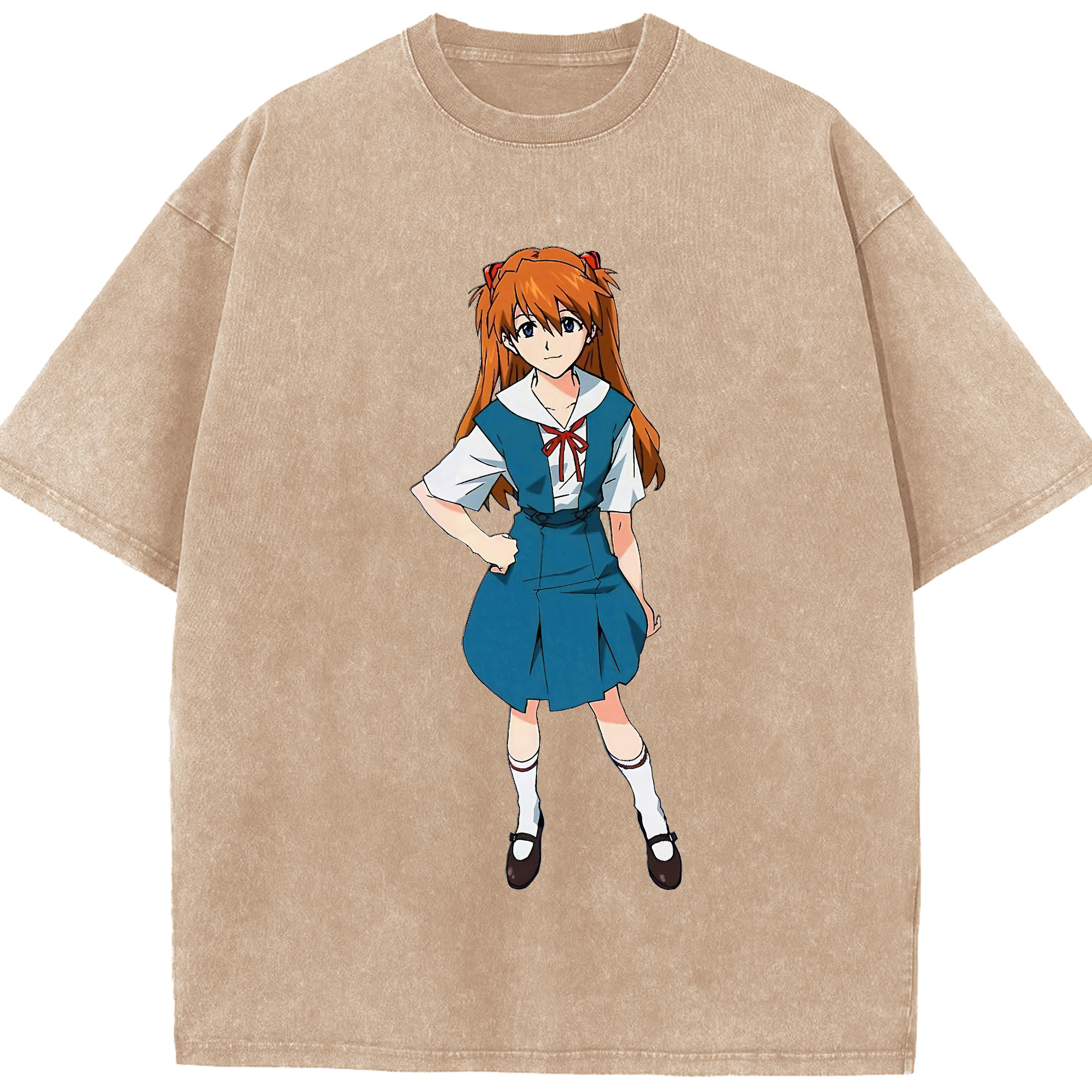 （画像用） EVA 新世紀エヴァンゲリオン 綿100% ヴィンテージ風 半袖Tシャツ（フロントプリント）