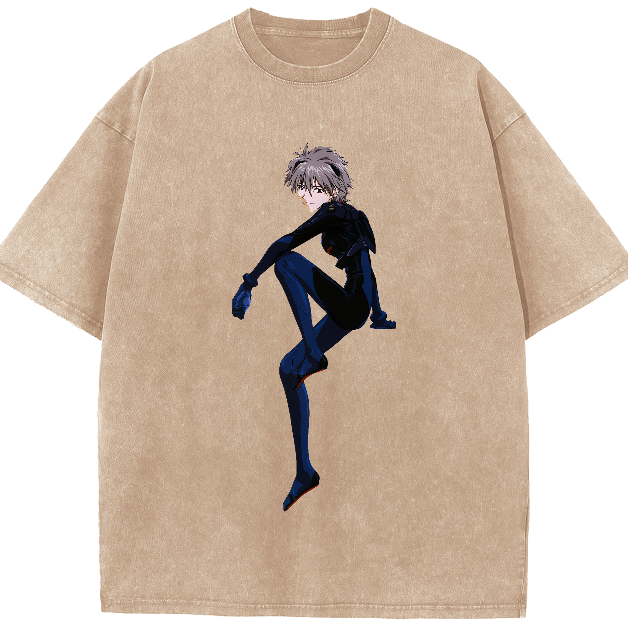 （画像用） EVA 新世紀エヴァンゲリオン 綿100% ヴィンテージ風 半袖Tシャツ（フロントプリント）