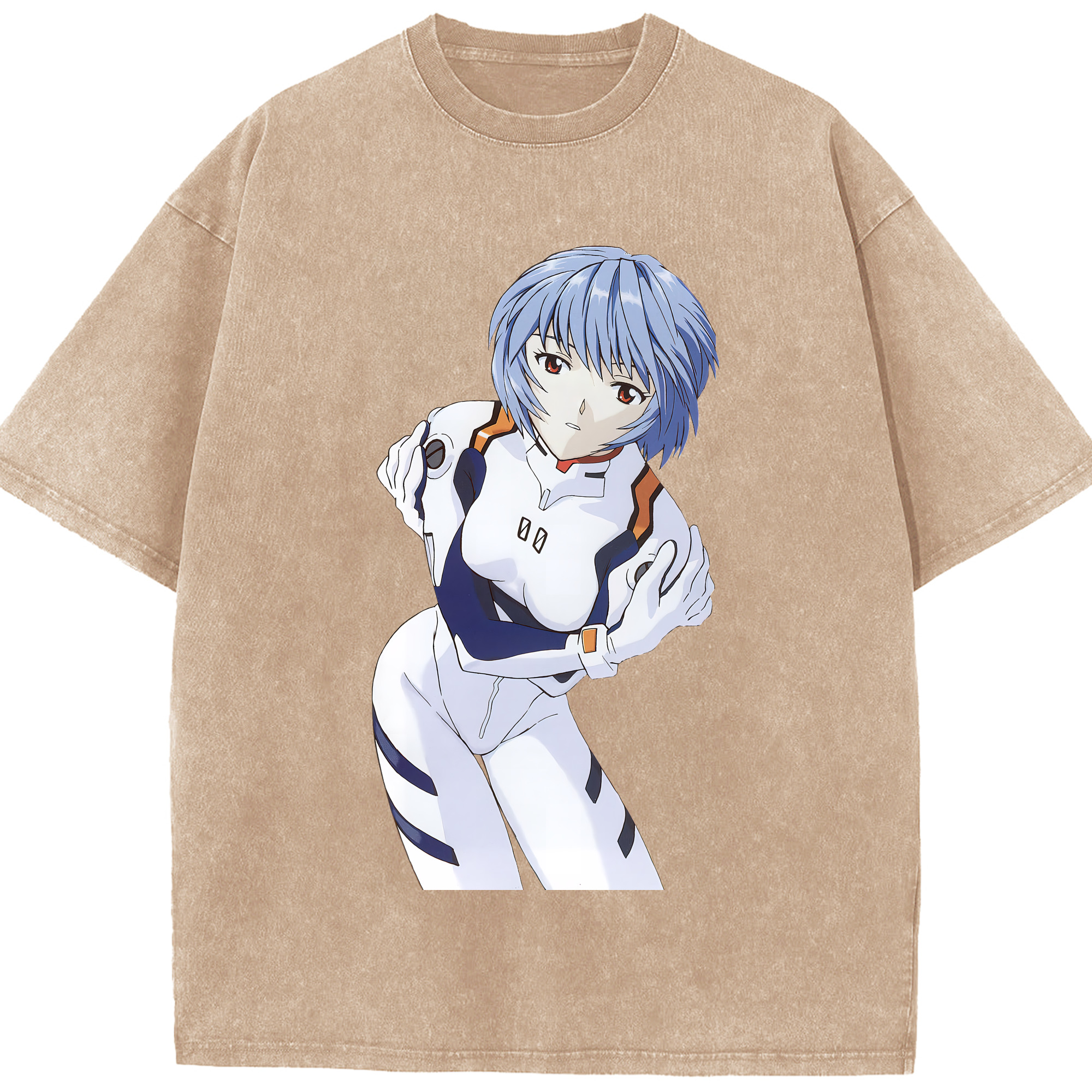 （画像用） EVA 新世紀エヴァンゲリオン 綿100% ヴィンテージ風 半袖Tシャツ（フロントプリント）