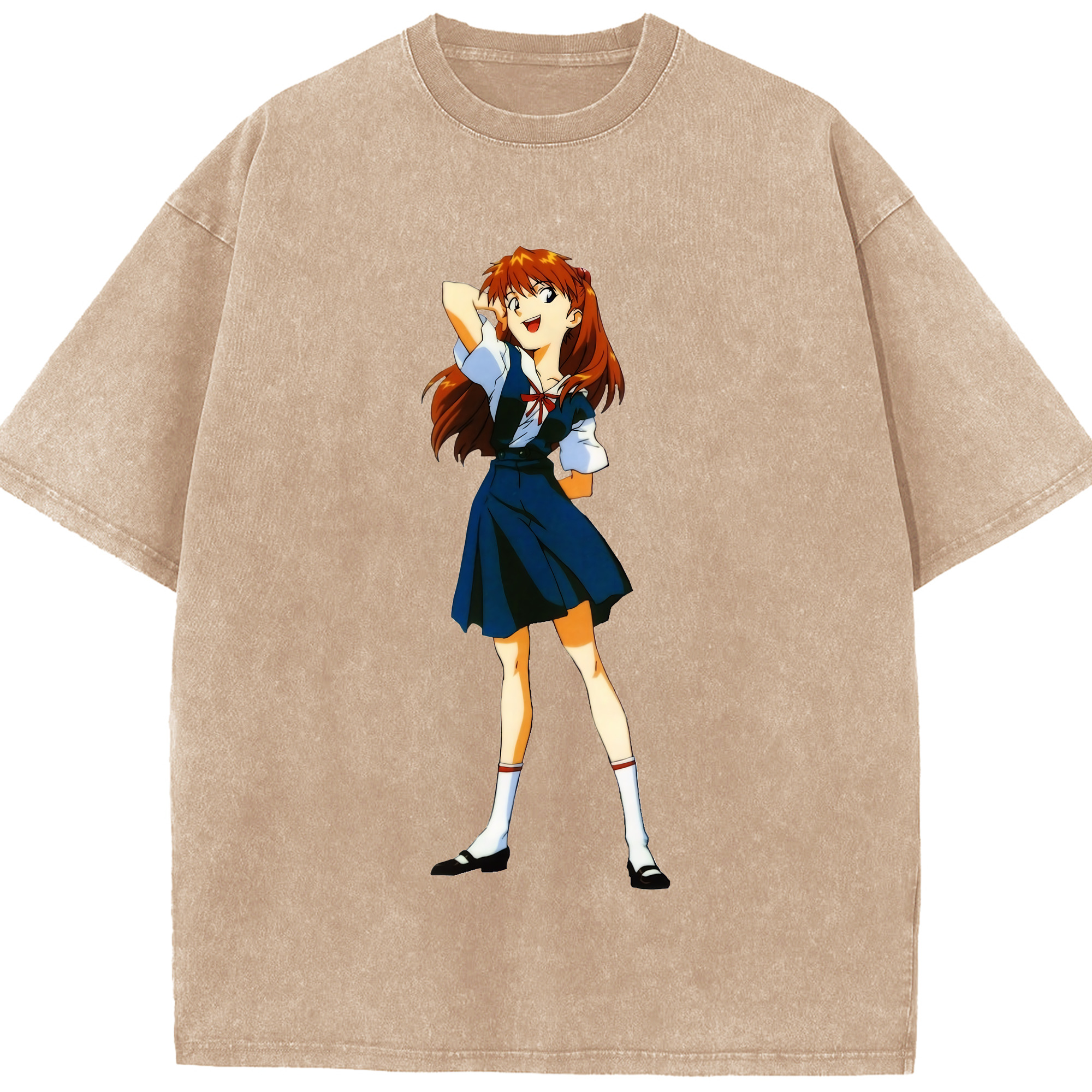 （画像用） EVA 新世紀エヴァンゲリオン 綿100% ヴィンテージ風 半袖Tシャツ（フロントプリント）