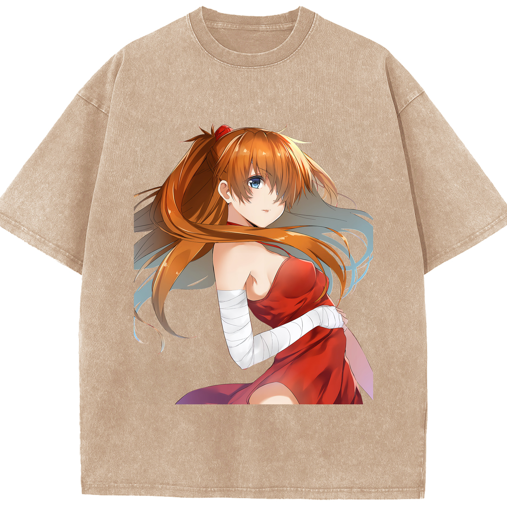 （画像用） EVA 新世紀エヴァンゲリオン 綿100% ヴィンテージ風 半袖Tシャツ（フロントプリント）