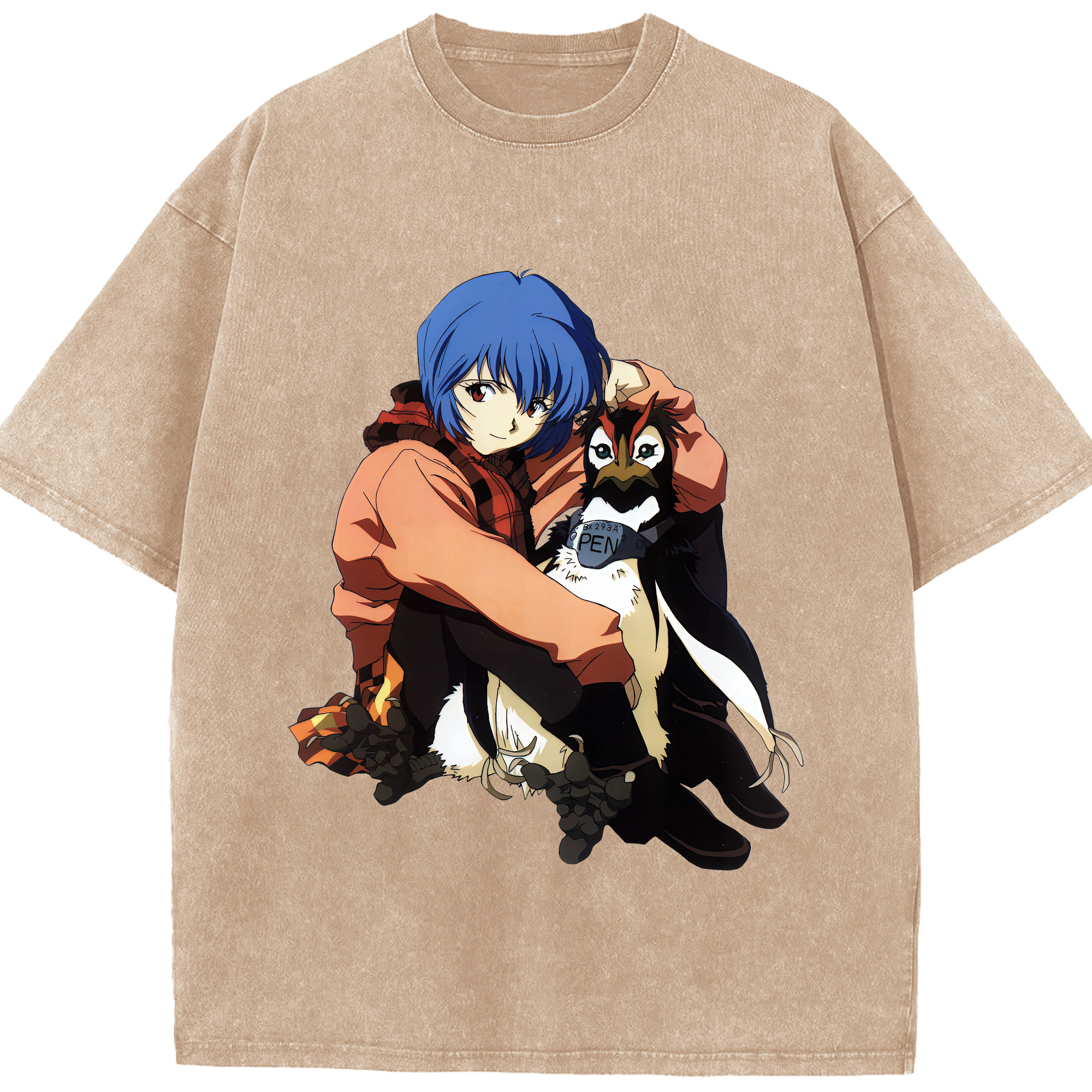 （画像用） EVA 新世紀エヴァンゲリオン 綿100% ヴィンテージ風 半袖Tシャツ（フロントプリント）
