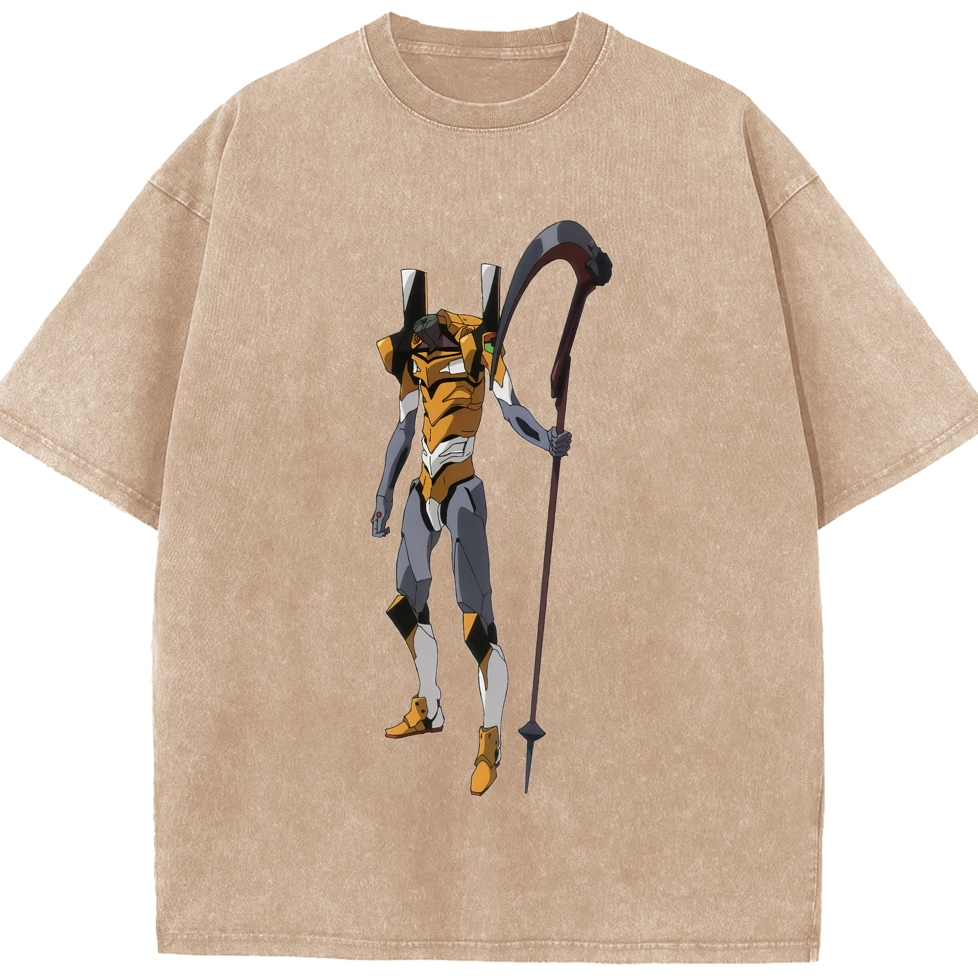 （画像用） EVA 新世紀エヴァンゲリオン 綿100% ヴィンテージ風 半袖Tシャツ（フロントプリント）