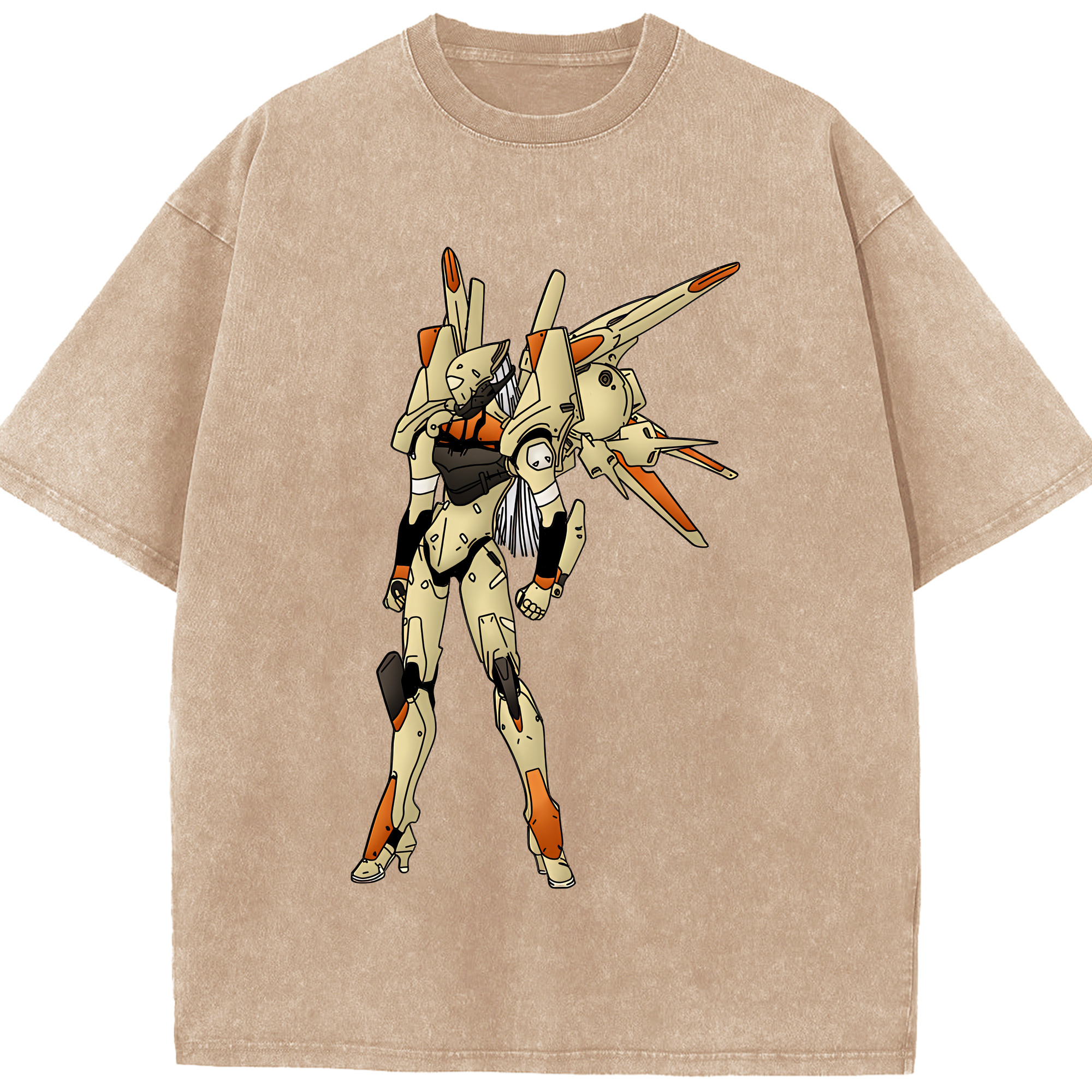 （画像用） EVA 新世紀エヴァンゲリオン 綿100% ヴィンテージ風 半袖Tシャツ（フロントプリント）
