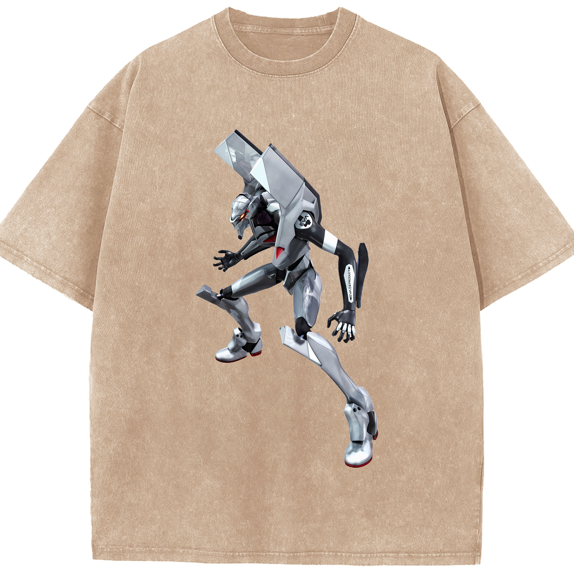 （画像用） EVA 新世紀エヴァンゲリオン 綿100% ヴィンテージ風 半袖Tシャツ（フロントプリント）