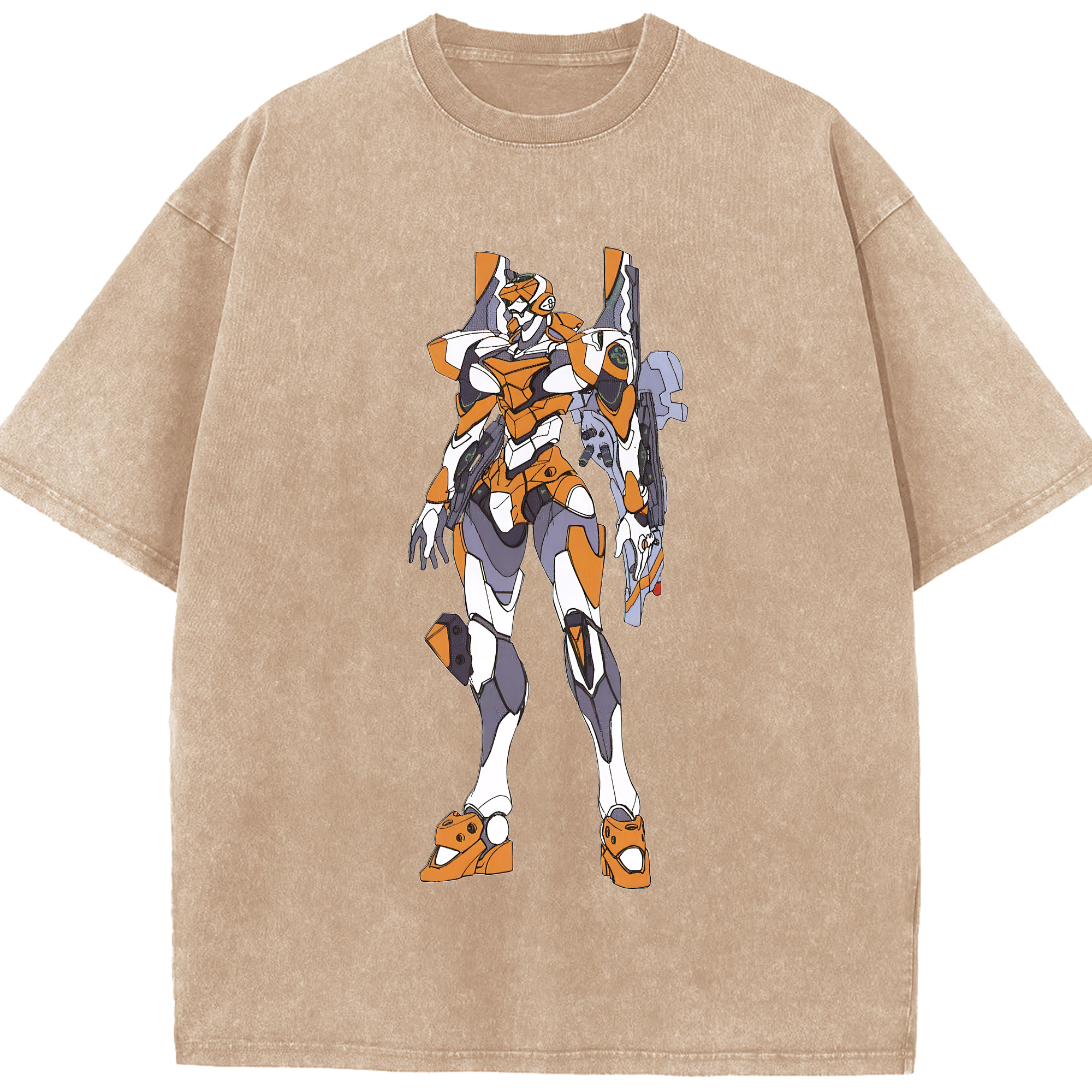 （画像用） EVA 新世紀エヴァンゲリオン 綿100% ヴィンテージ風 半袖Tシャツ（フロントプリント）