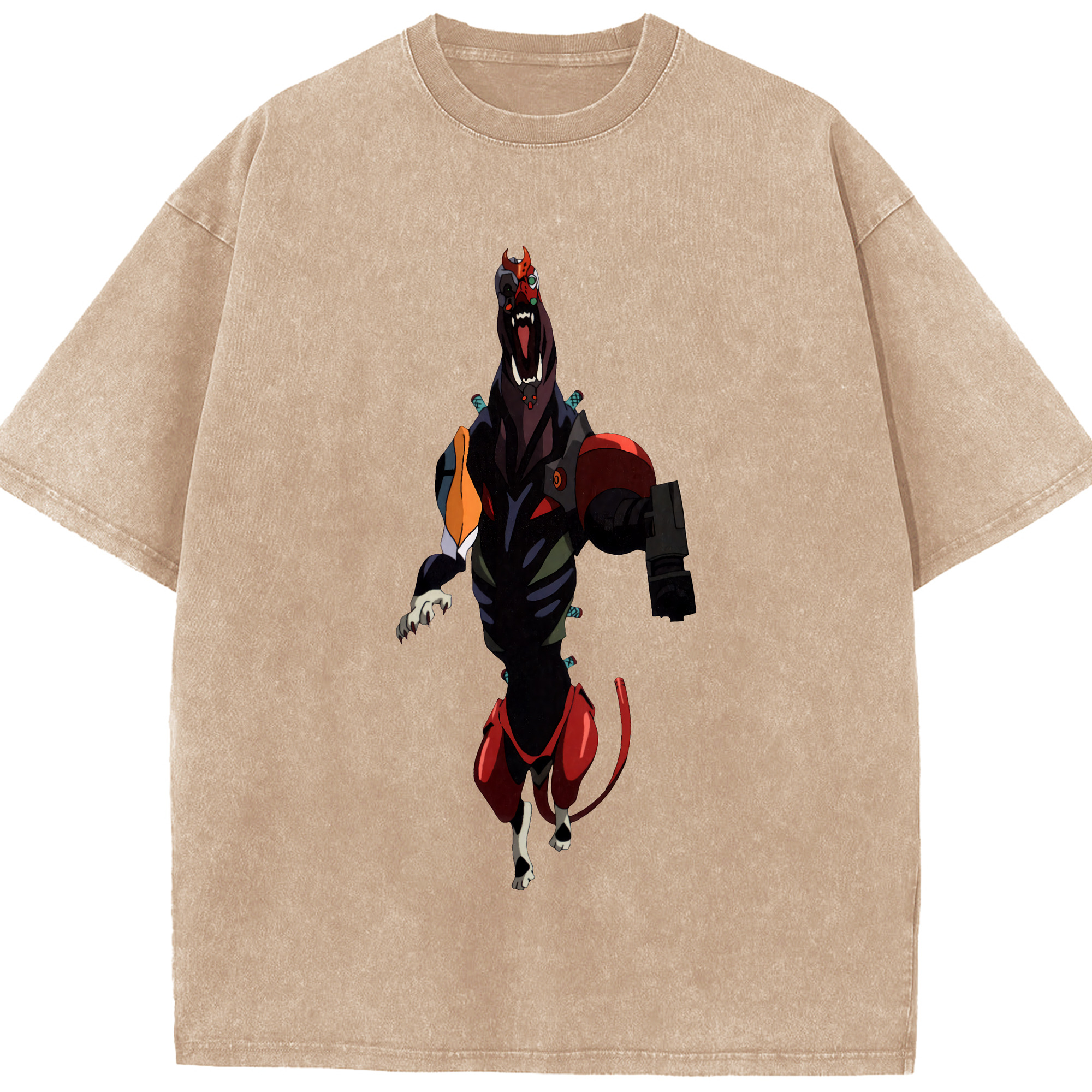 （画像用） EVA 新世紀エヴァンゲリオン 綿100% ヴィンテージ風 半袖Tシャツ（フロントプリント）