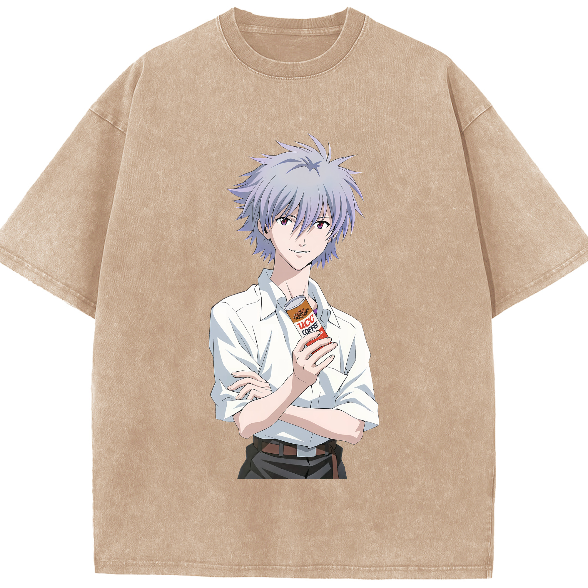 （画像用） EVA 新世紀エヴァンゲリオン 綿100% ヴィンテージ風 半袖Tシャツ（フロントプリント）