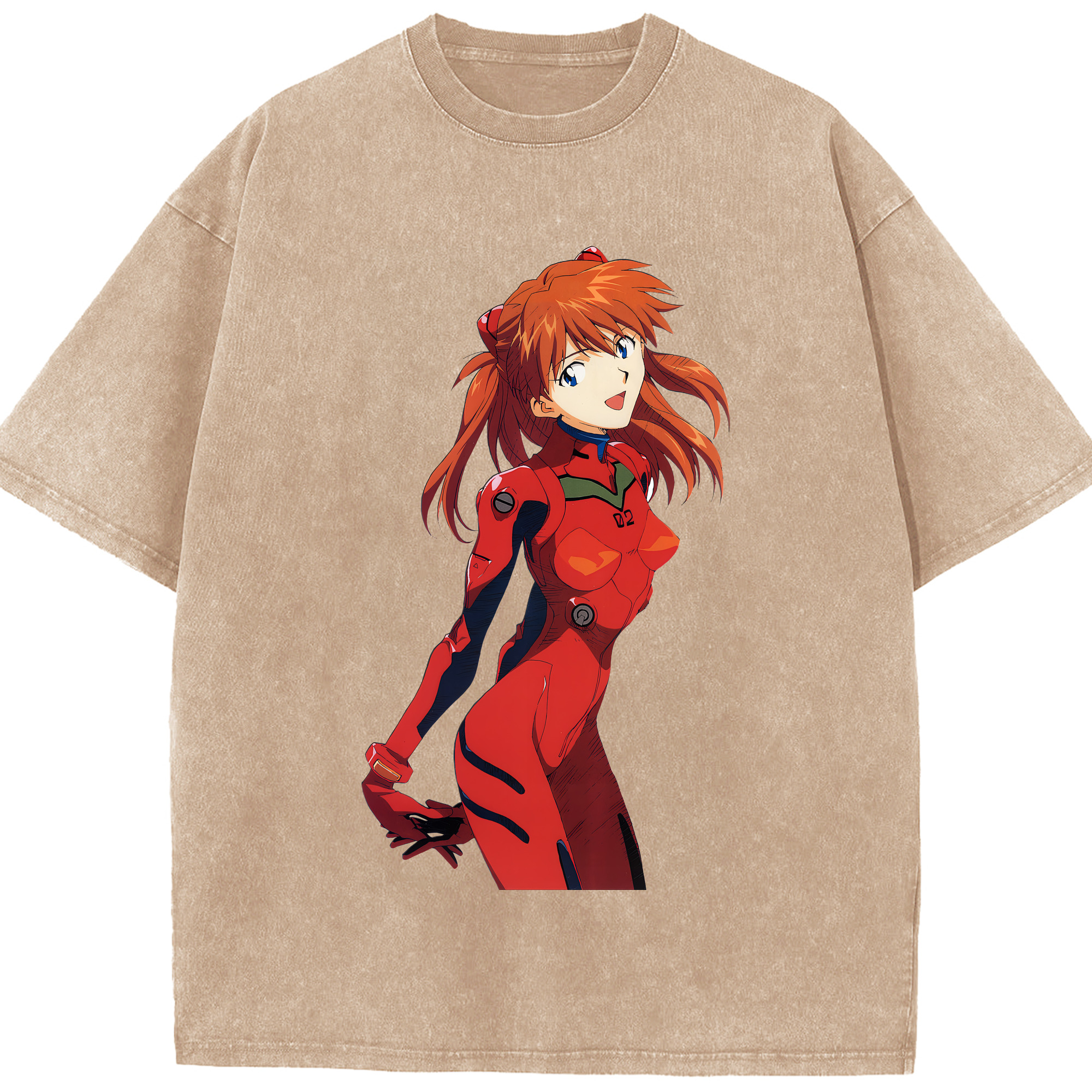 （画像用） EVA 新世紀エヴァンゲリオン 綿100% ヴィンテージ風 半袖Tシャツ（フロントプリント）