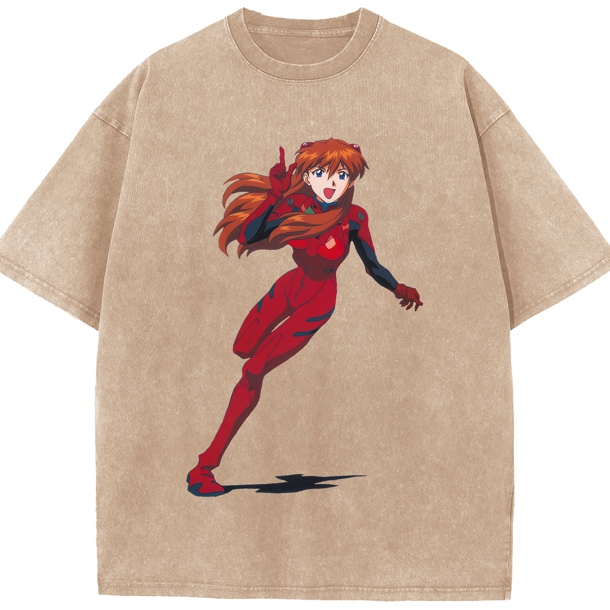 （画像用） EVA 新世紀エヴァンゲリオン 綿100% ヴィンテージ風 半袖Tシャツ（フロントプリント）
