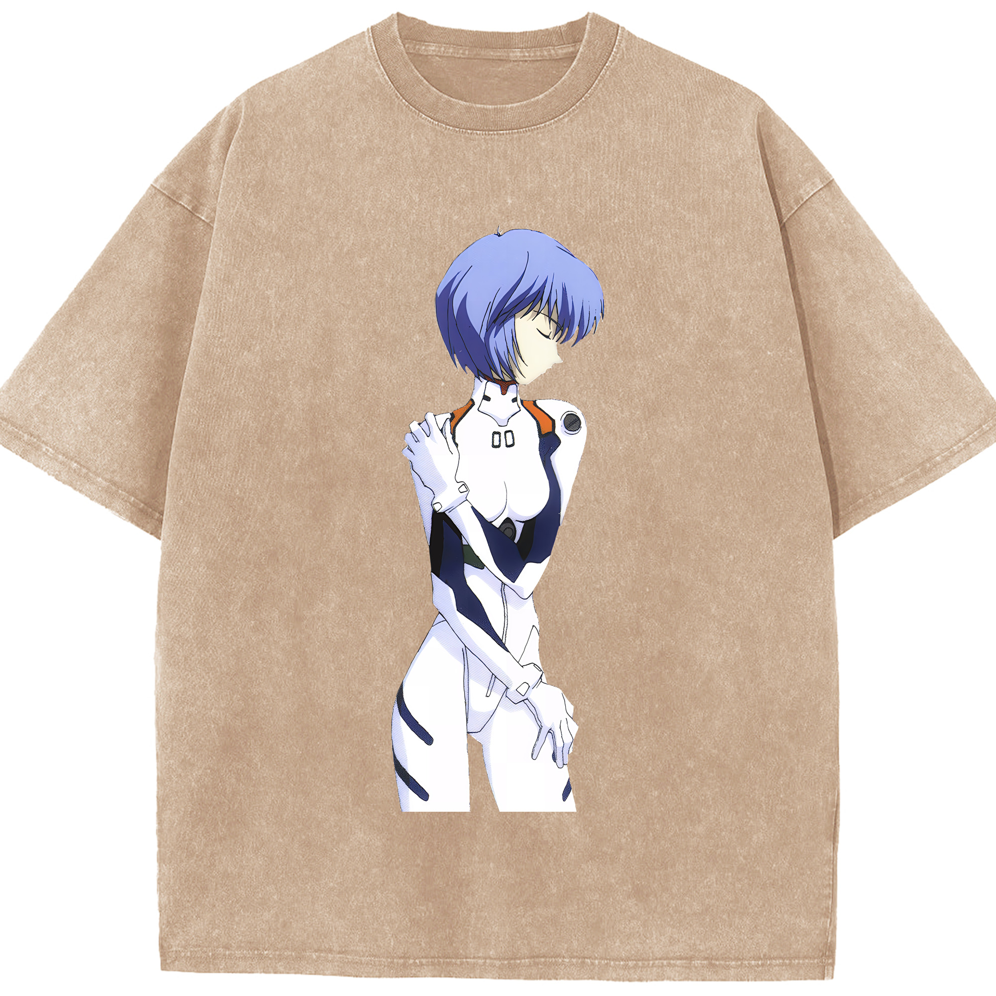 （画像用） EVA 新世紀エヴァンゲリオン 綿100% ヴィンテージ風 半袖Tシャツ（フロントプリント）