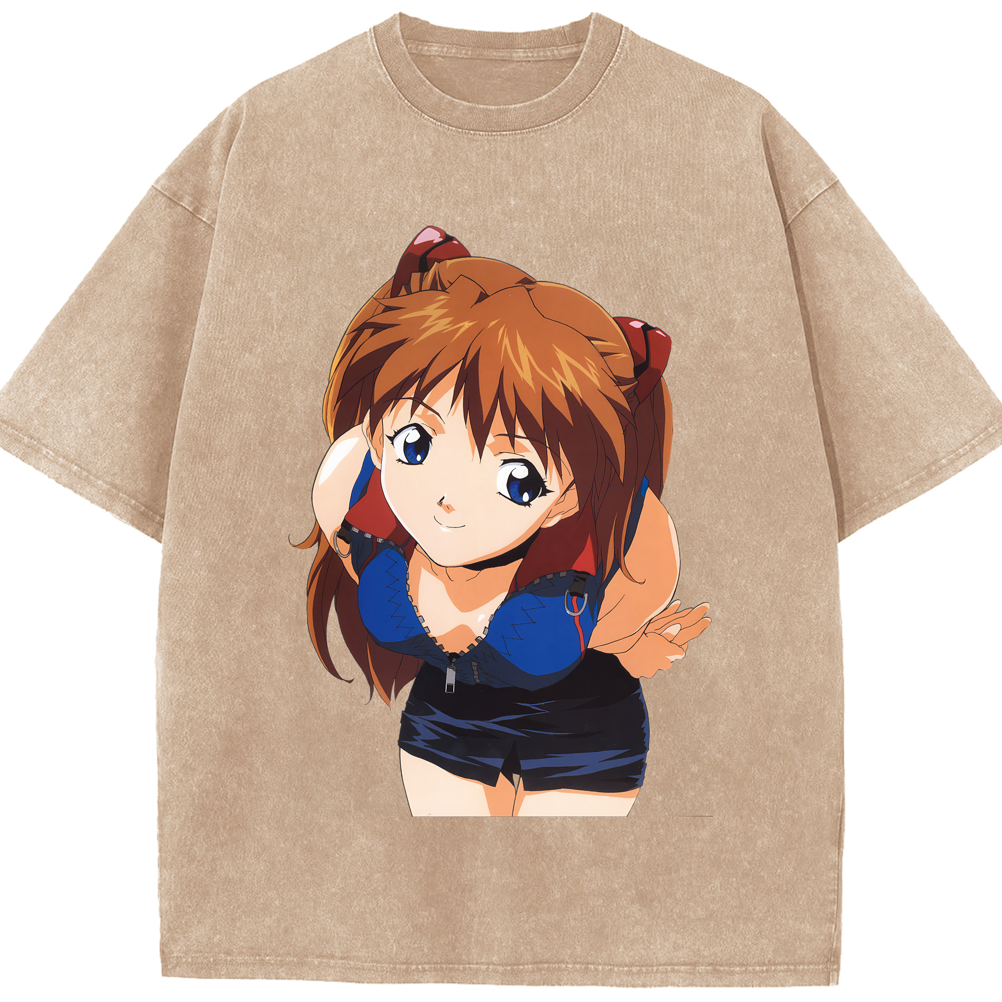 （画像用） EVA 新世紀エヴァンゲリオン 綿100% ヴィンテージ風 半袖Tシャツ（フロントプリント）