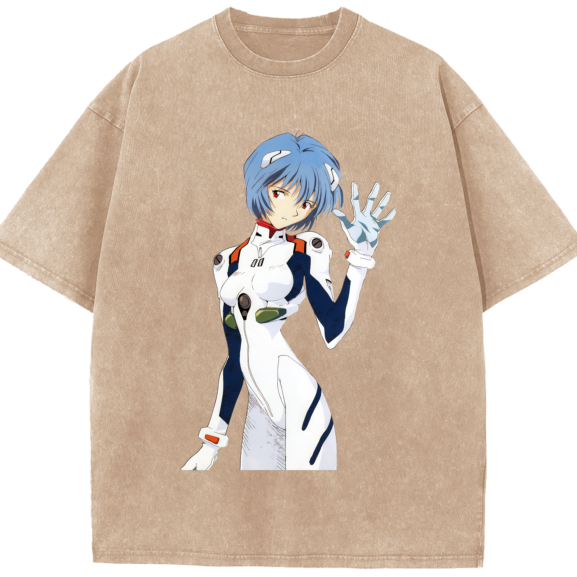 （画像用） EVA 新世紀エヴァンゲリオン 綿100% ヴィンテージ風 半袖Tシャツ（フロントプリント）