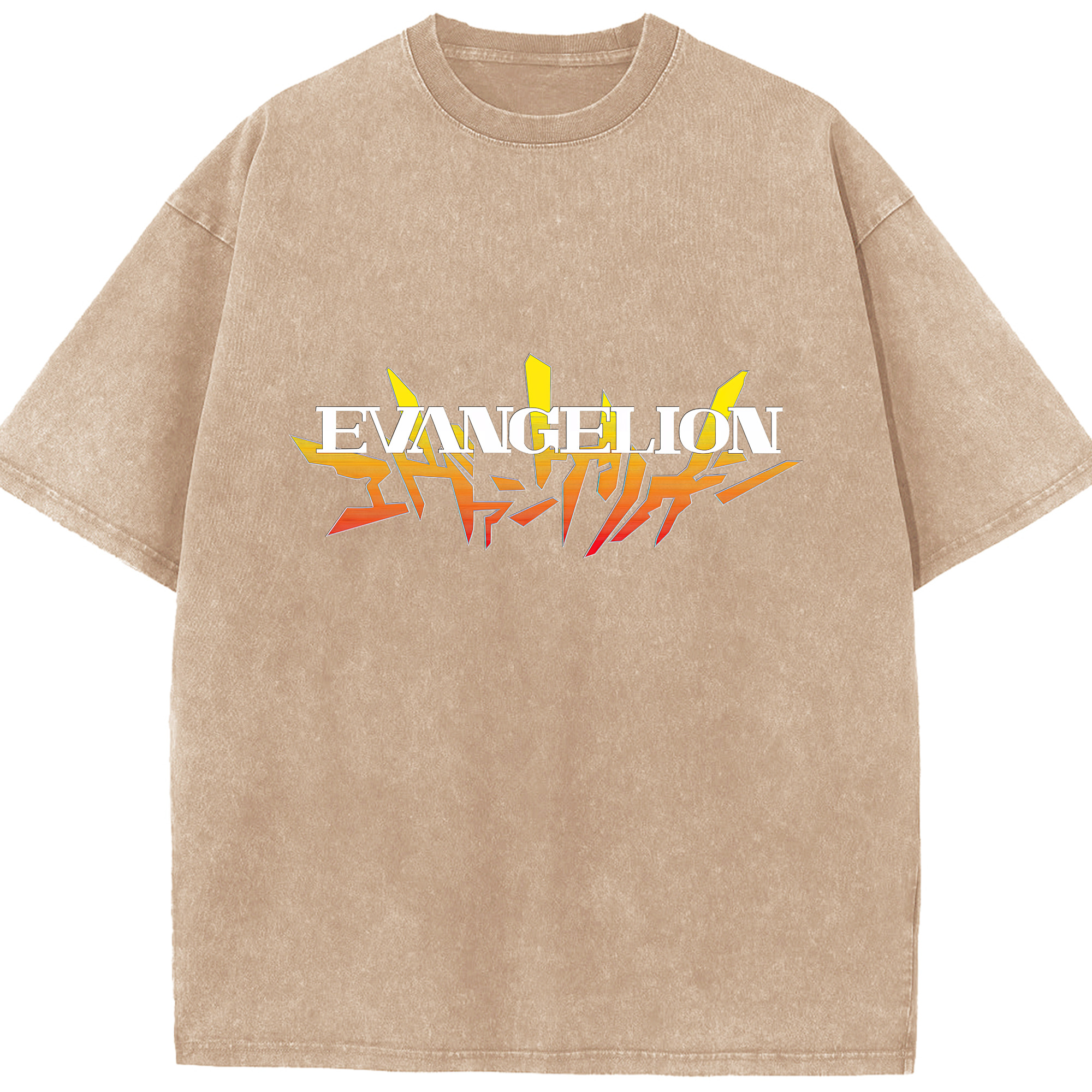 （画像用） EVA 新世紀エヴァンゲリオン 綿100% ヴィンテージ風 半袖Tシャツ（フロントプリント）