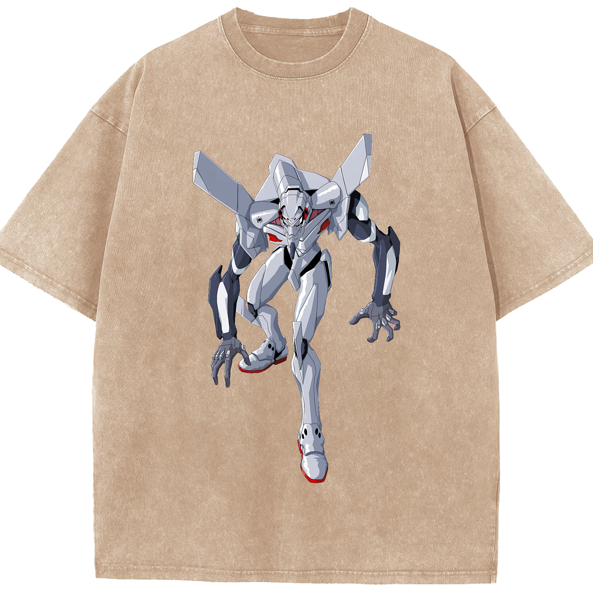 （画像用） EVA 新世紀エヴァンゲリオン 綿100% ヴィンテージ風 半袖Tシャツ（フロントプリント）
