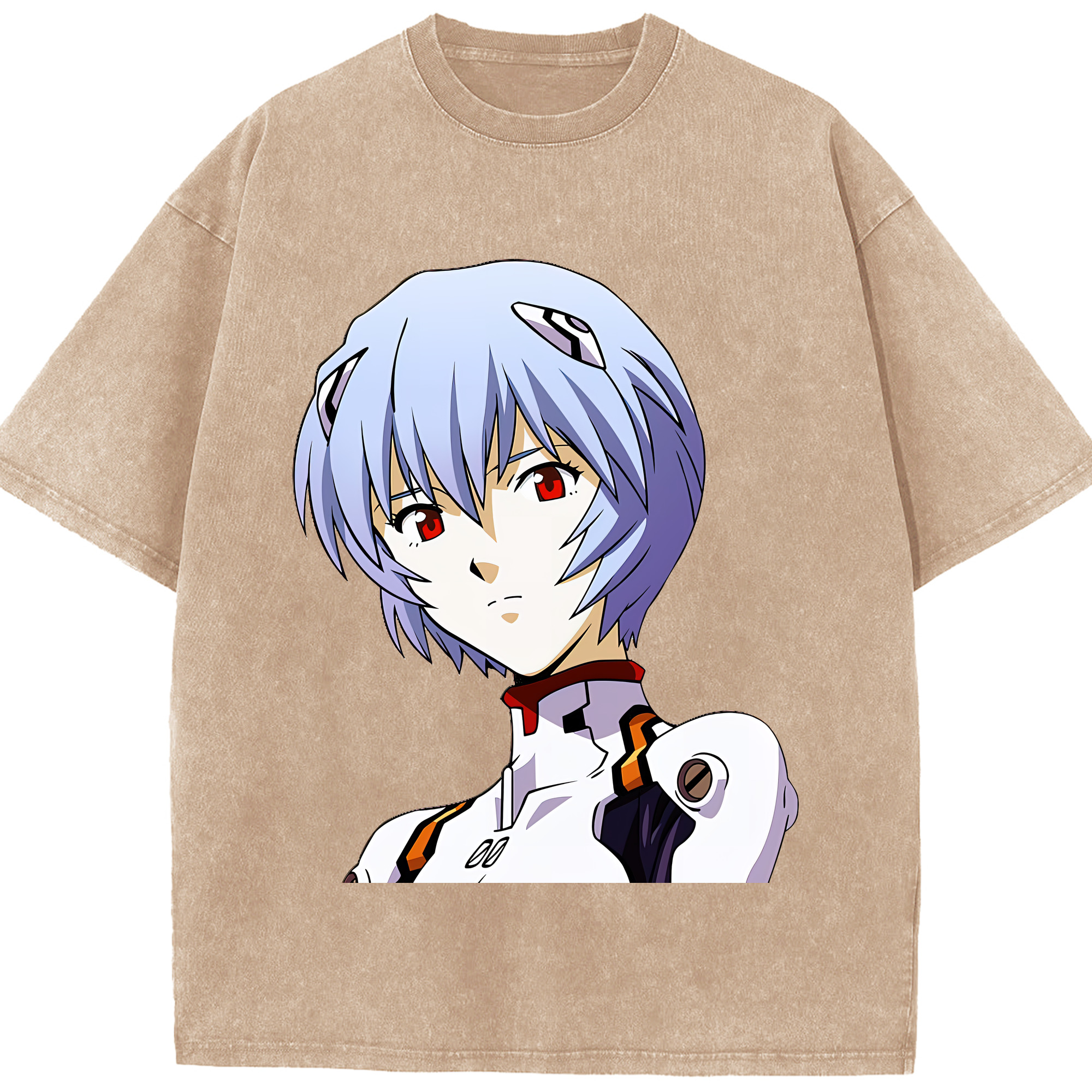 （画像用） EVA 新世紀エヴァンゲリオン 綿100% ヴィンテージ風 半袖Tシャツ（フロントプリント）