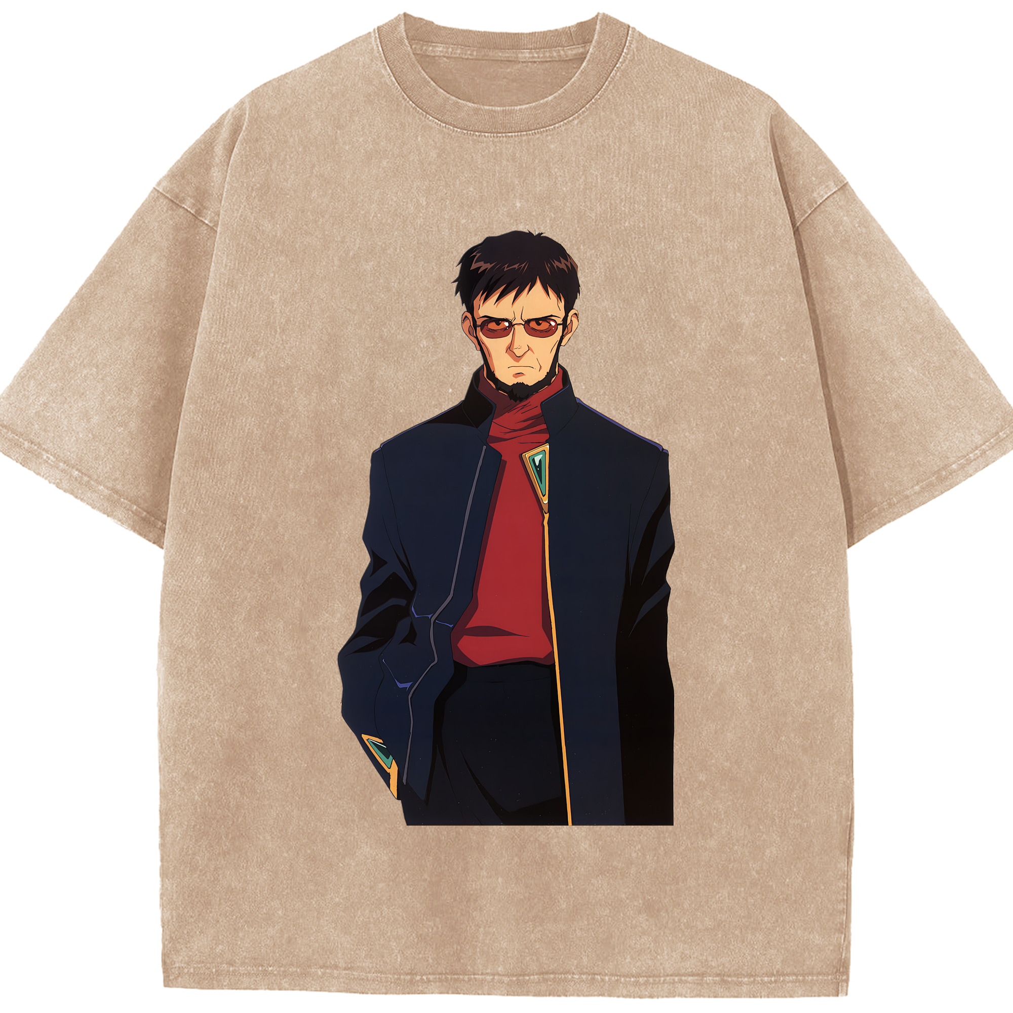 （画像用） EVA 新世紀エヴァンゲリオン 綿100% ヴィンテージ風 半袖Tシャツ（フロントプリント）
