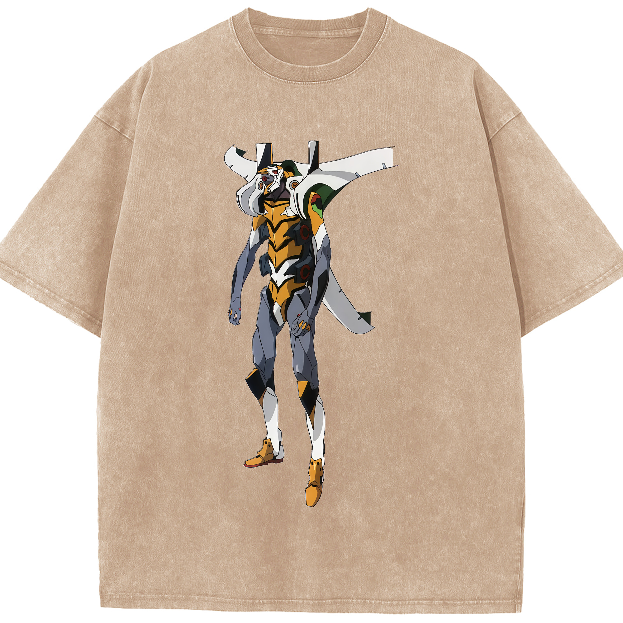 （画像用） EVA 新世紀エヴァンゲリオン 綿100% ヴィンテージ風 半袖Tシャツ（フロントプリント）