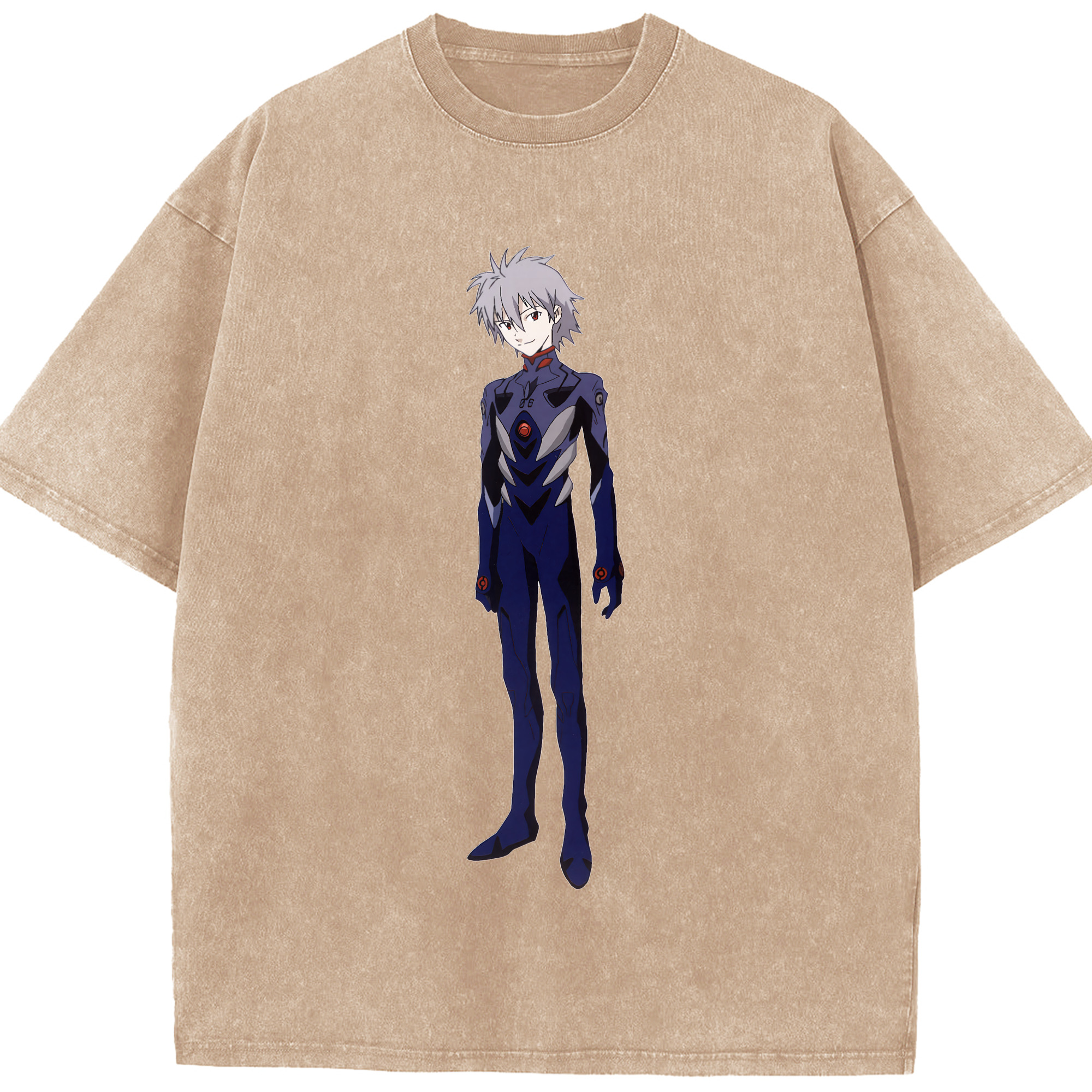 （画像用） EVA 新世紀エヴァンゲリオン 綿100% ヴィンテージ風 半袖Tシャツ（フロントプリント）
